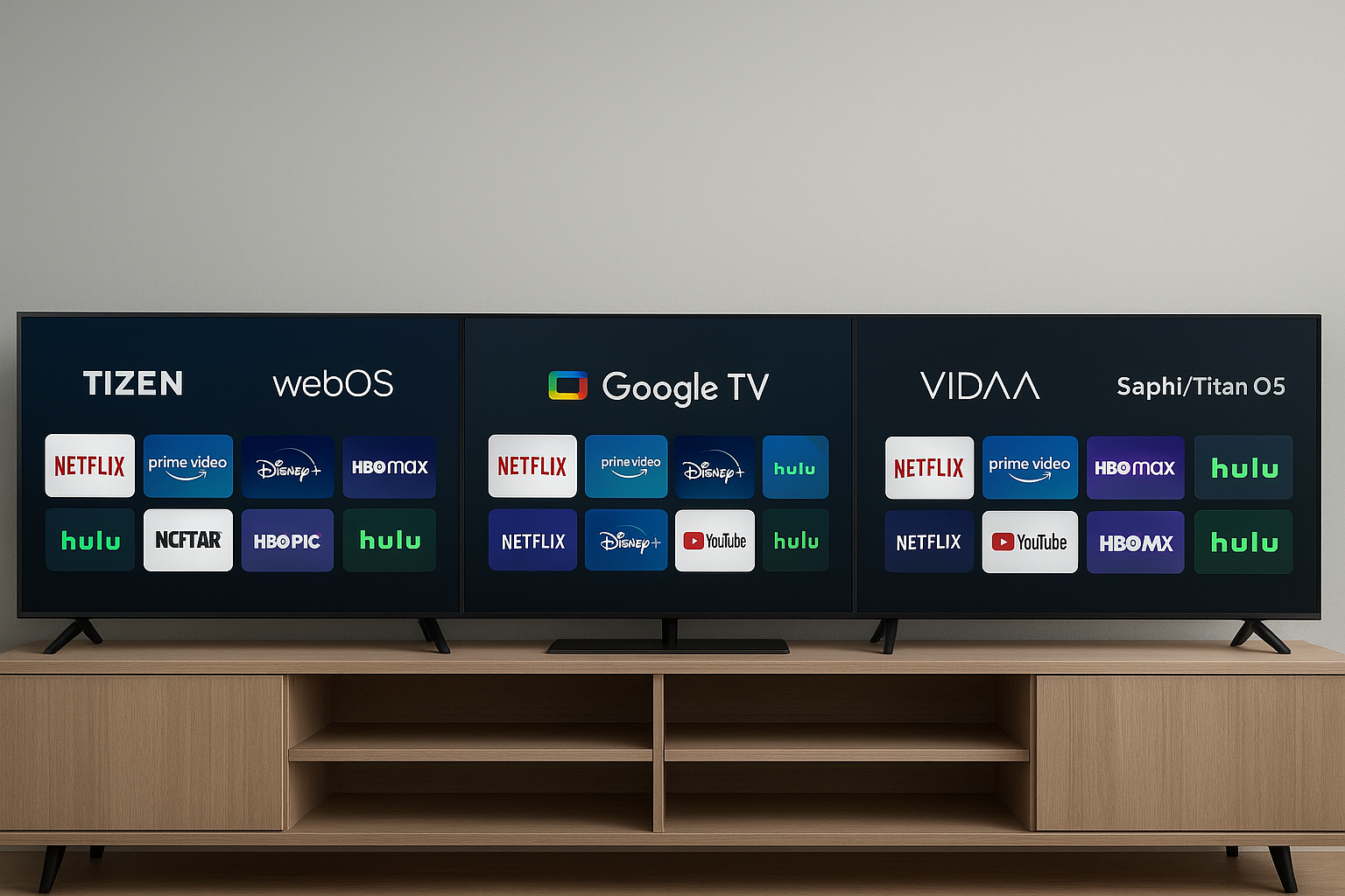 Smart TV 2025: confronto tra interfacce Tizen, webOS, Google TV e le migliori alternative
