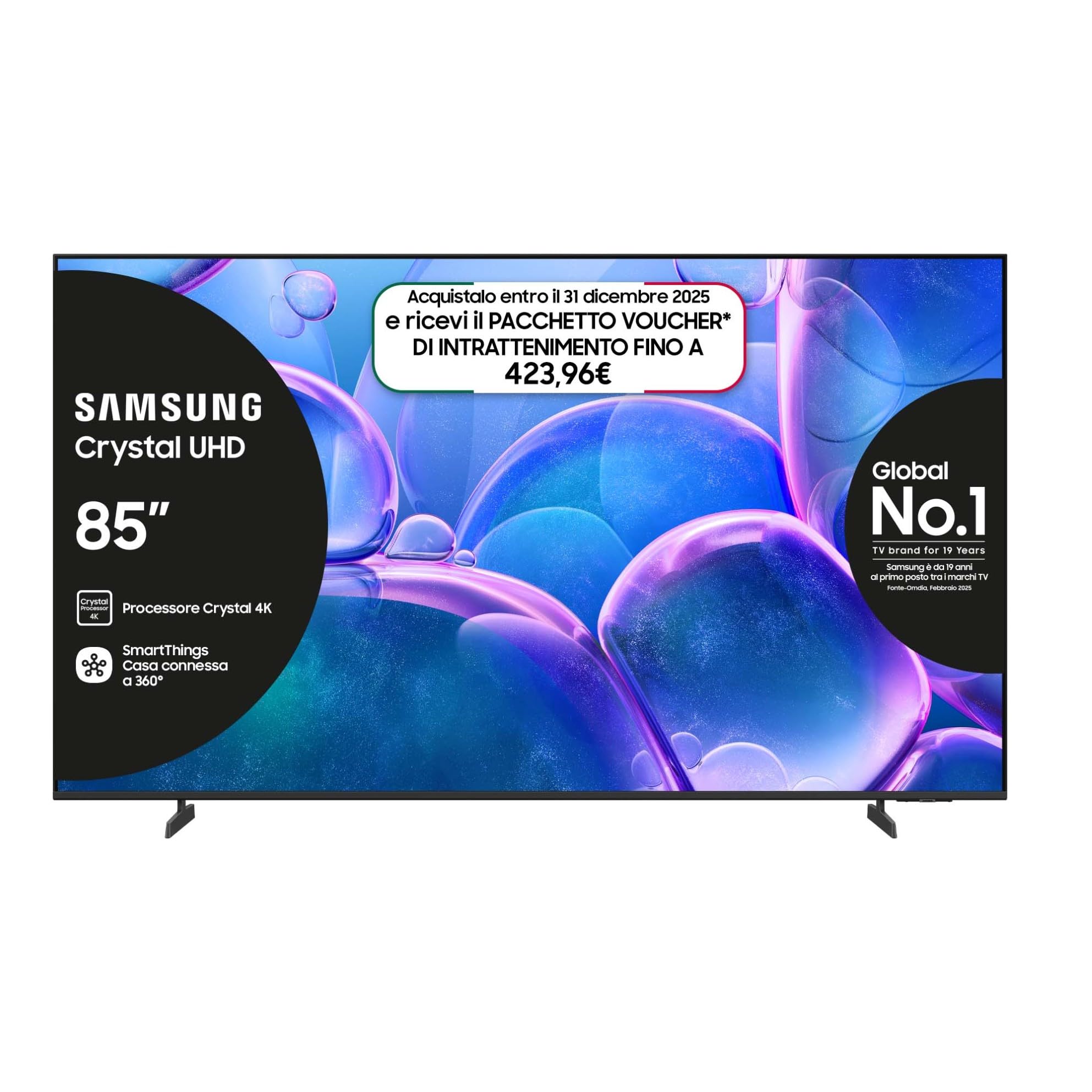 Samsung Smart TV 85” UE85U7000FUXZT Crystal UHD 4K: qualità e dimensioni da cinema ora su Amazon