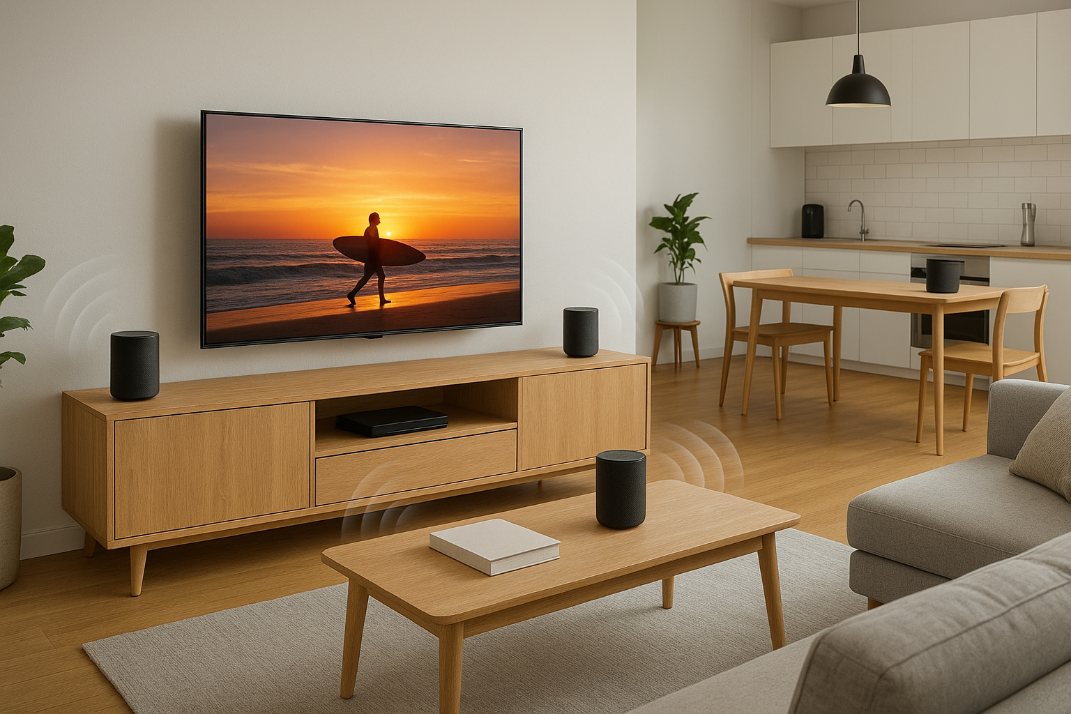 Come integrare la smart TV in un sistema home cinema multiroom