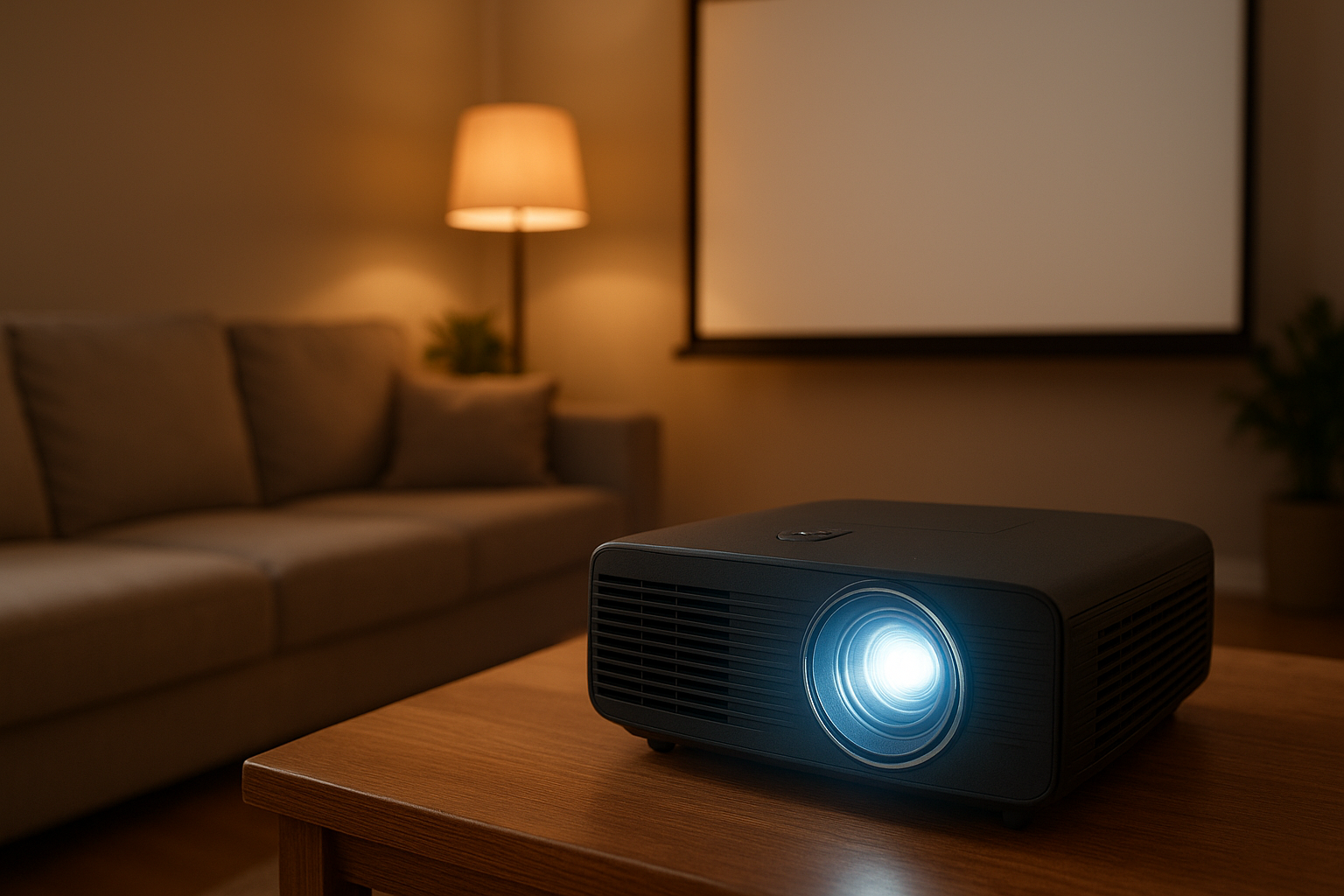 Come scegliere il proiettore giusto per il tuo home cinema in salotto