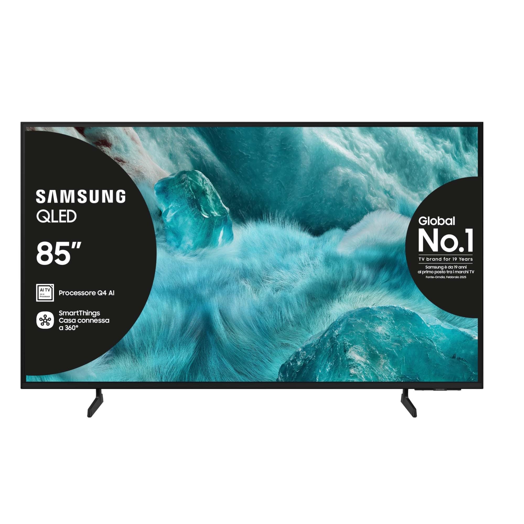 Samsung QLED 4K Vision AI Smart TV 85” QE85Q7F4AUXZT: il cinema in casa con un grande schermo
