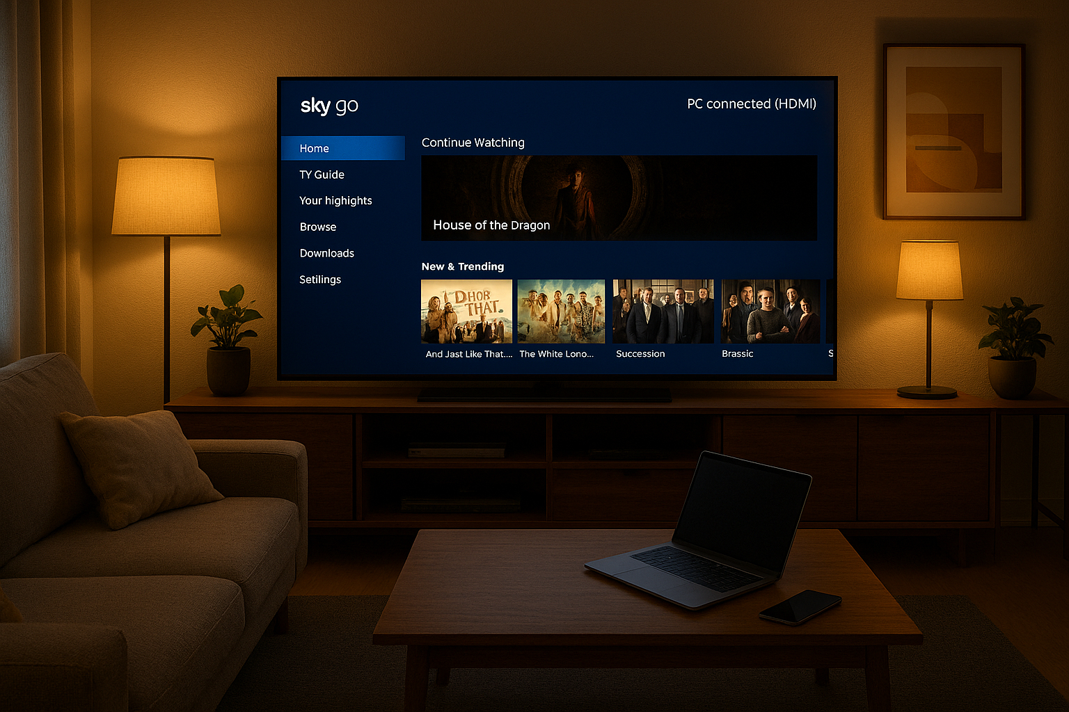 Sky Go su smart tv: come vederlo davvero sul grande schermo