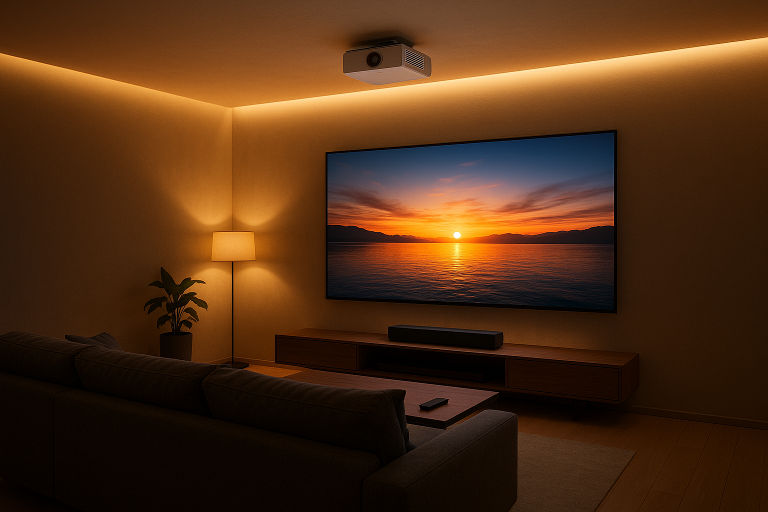 Home cinema avanzato nel 2026: abbinare soundbar e proiettori alla smart tv
