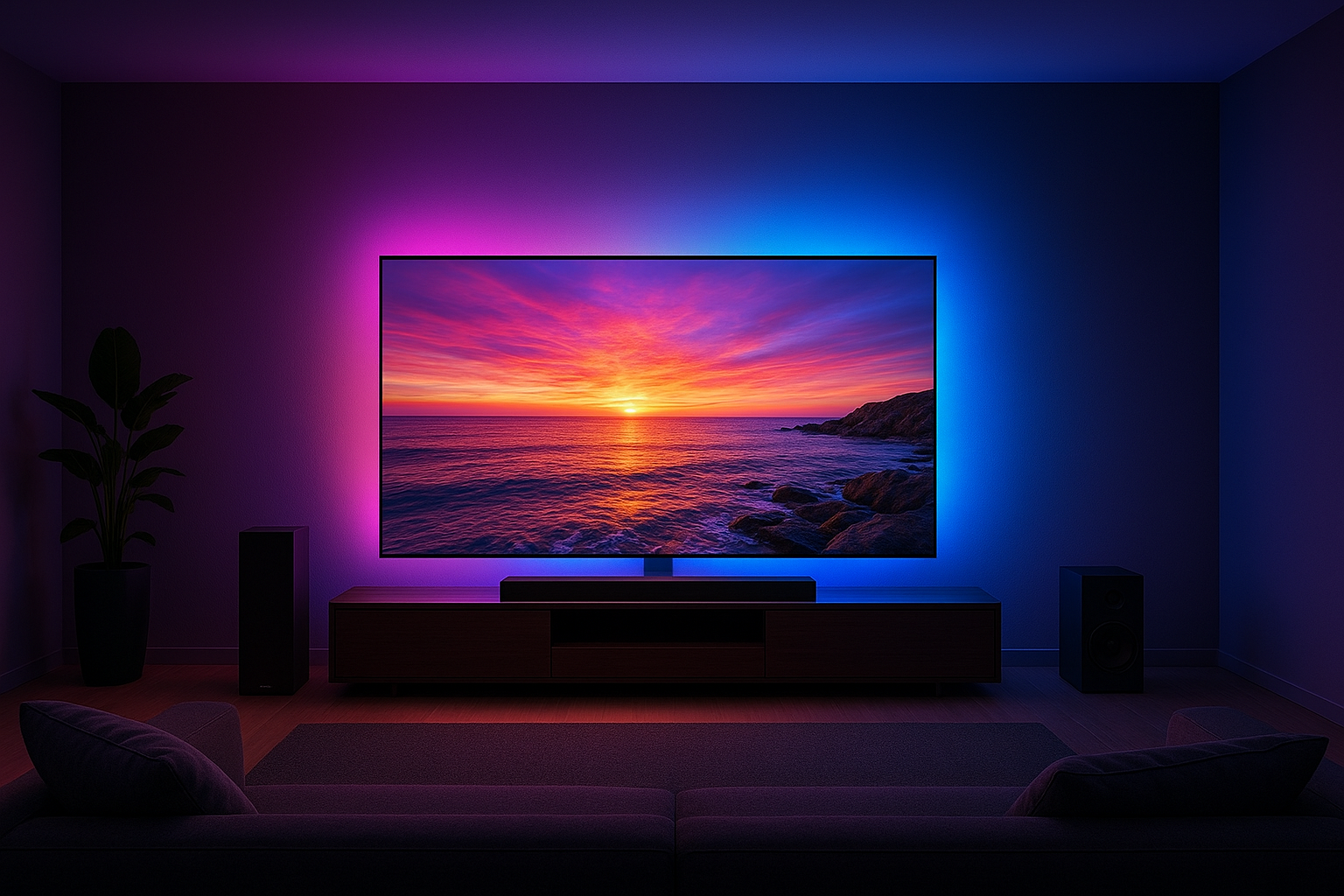 Come creare un vero home cinema in salotto: schermo, audio e luci