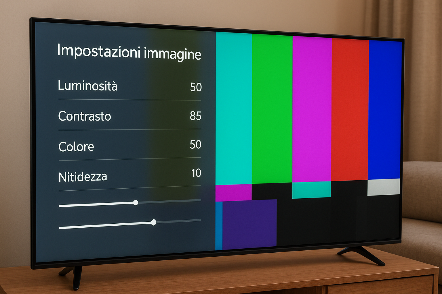Come calibrare i colori della smart TV senza sonde professionali: guida passo passo