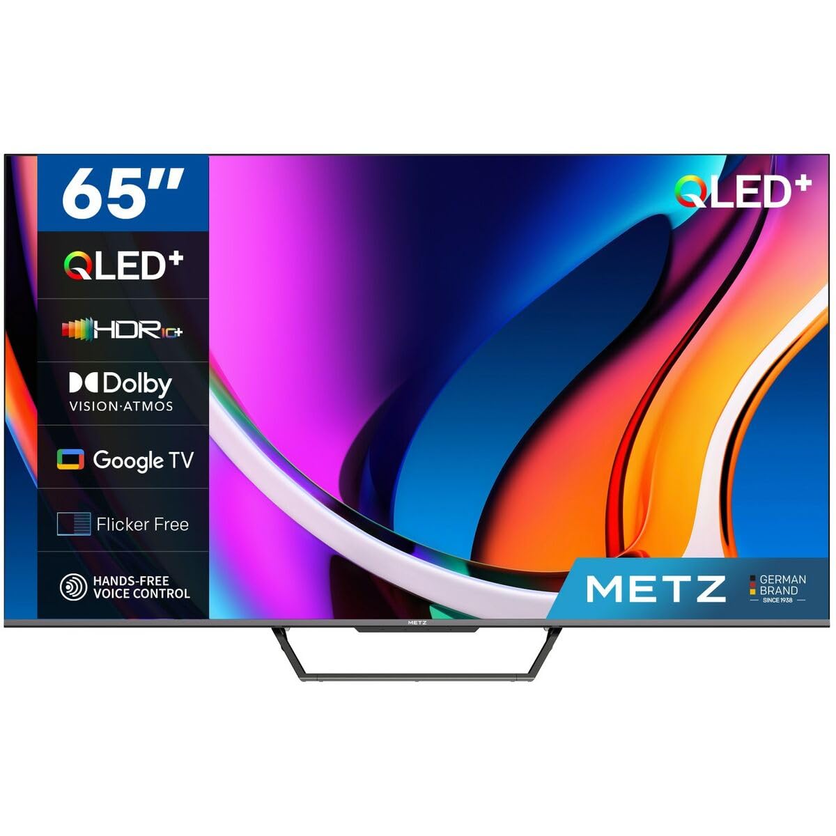 METZ MQD7500Z 65 pollici QLED 4K, la smart TV Google TV ideale per film e serie in salotto su Amazon