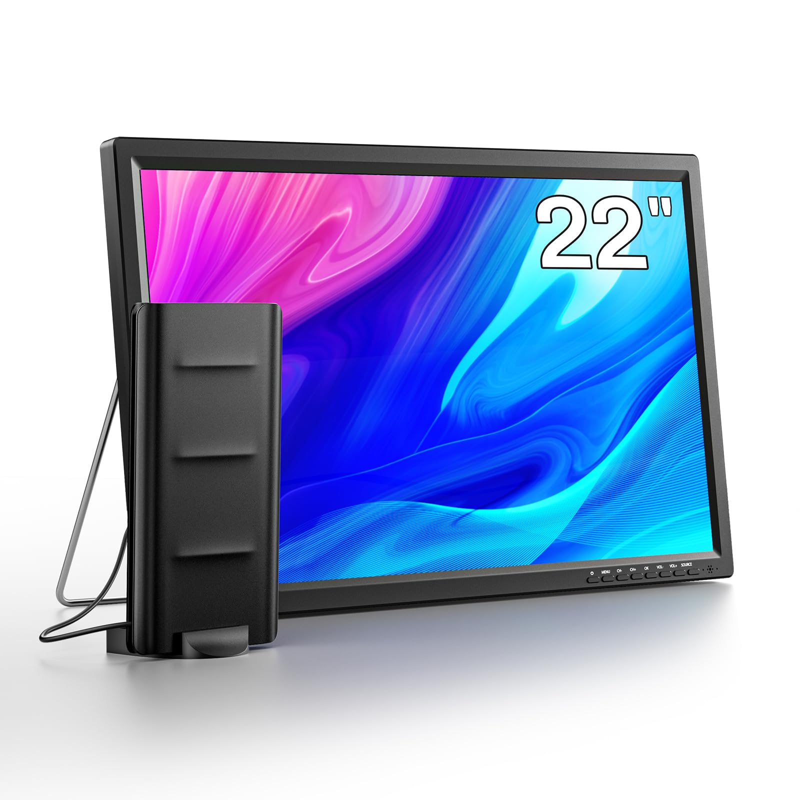 Desobry TV 22 pollici compatta in offerta su Amazon: la soluzione smart per cucina e camper