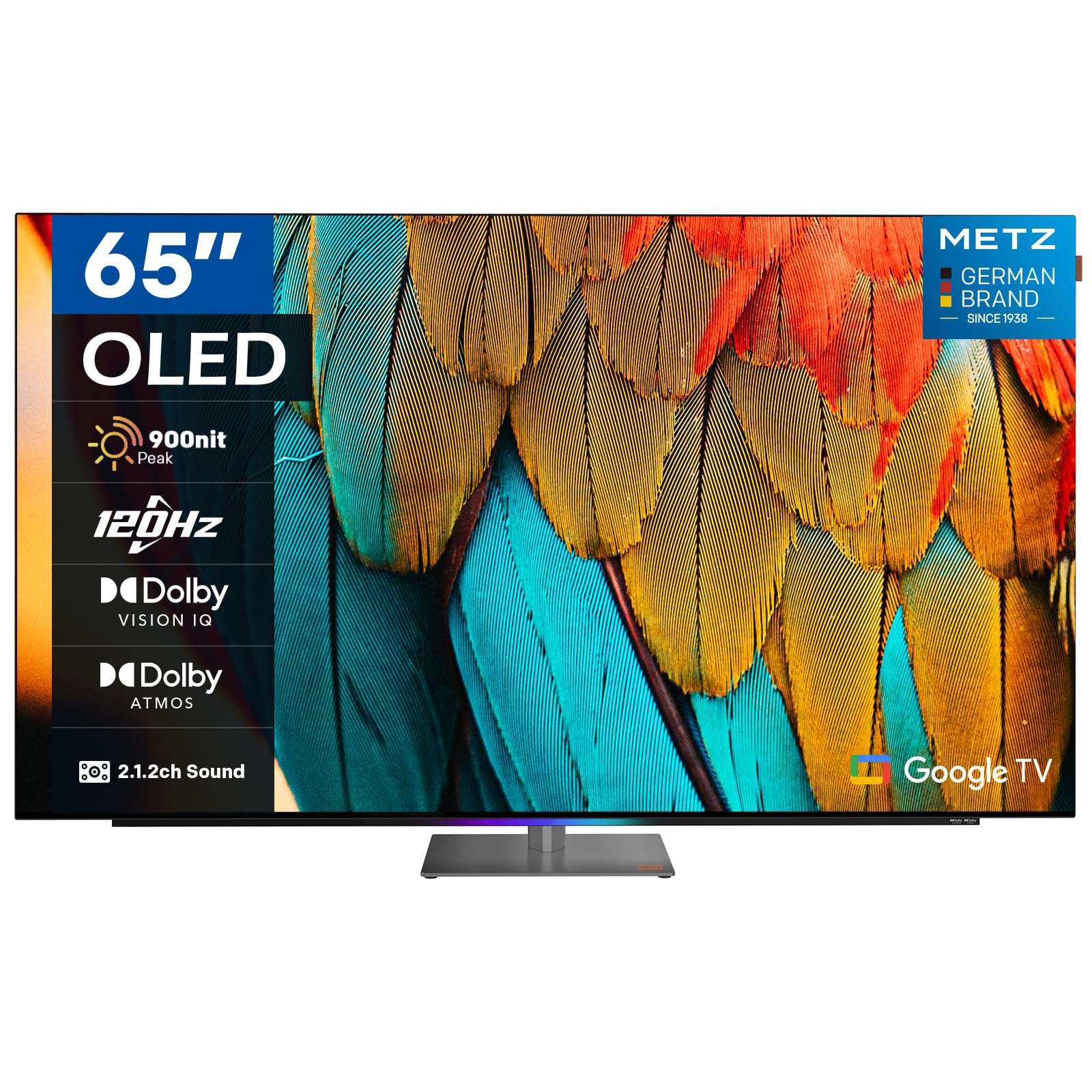 Metz MOD9500 65″ OLED Google TV, smart TV premium per film e sport in offerta Amazon