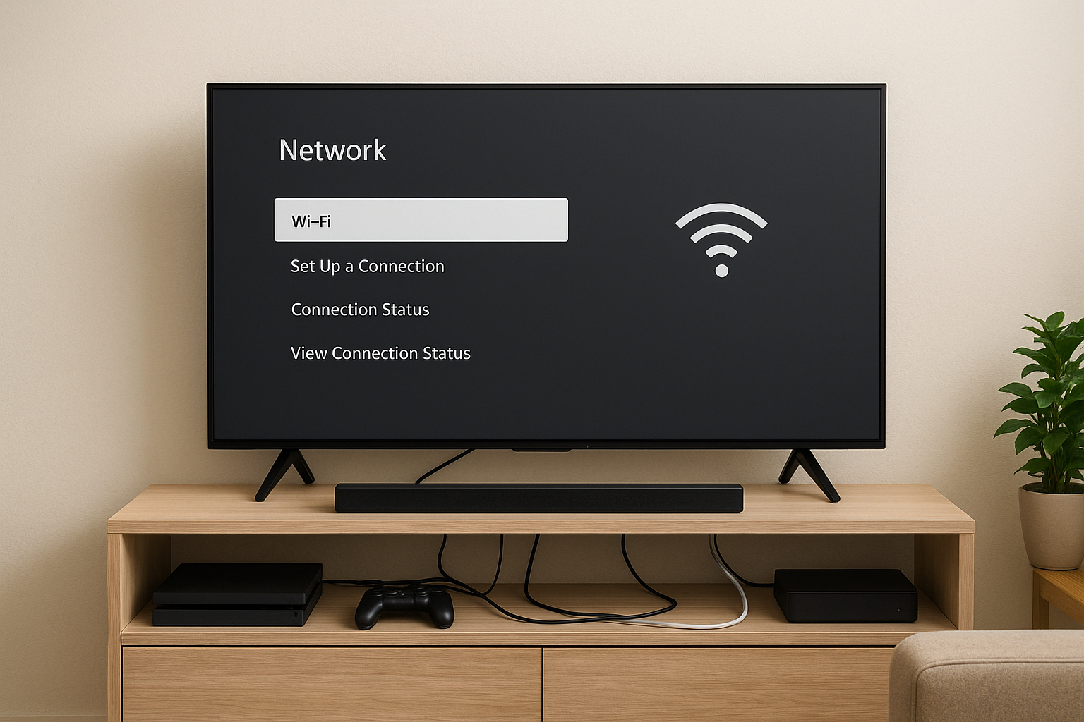 Come collegare la smart TV al Wi‑Fi, al decoder e alle console passo passo