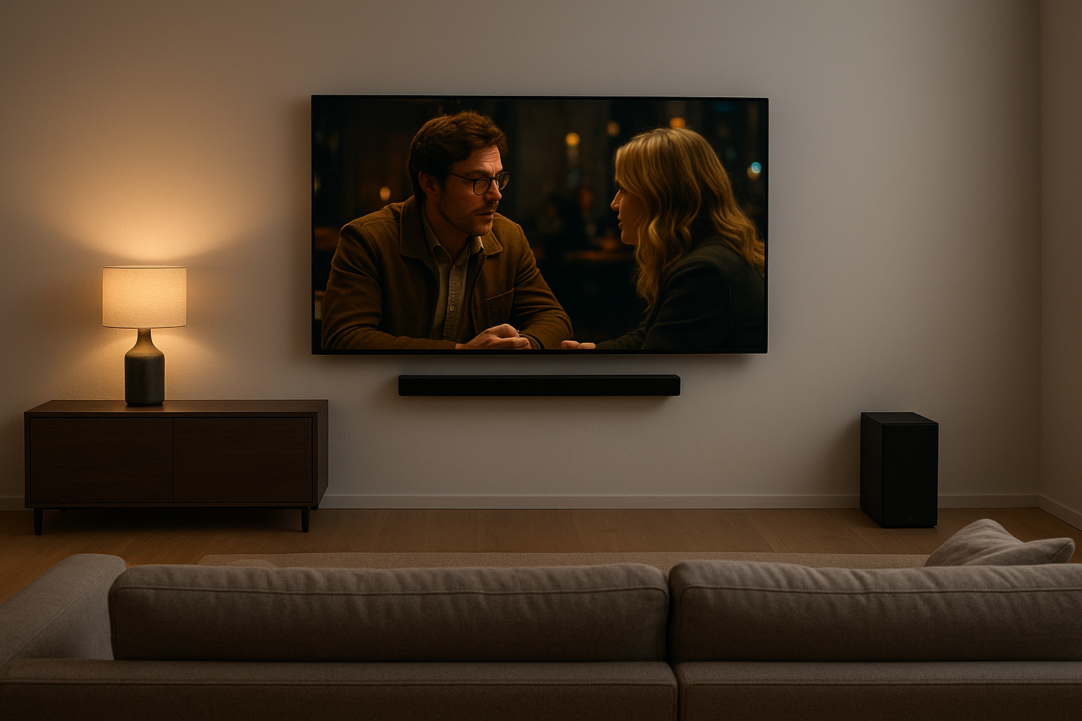 Come creare un semplice home cinema in salotto: TV, soundbar e posizionamento