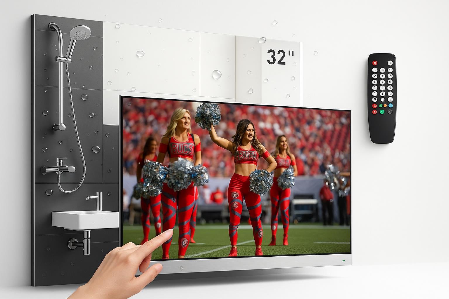 Soulaca TV a specchio da bagno da 32 pollici, la smart TV impermeabile di design ora a prezzo ribassato