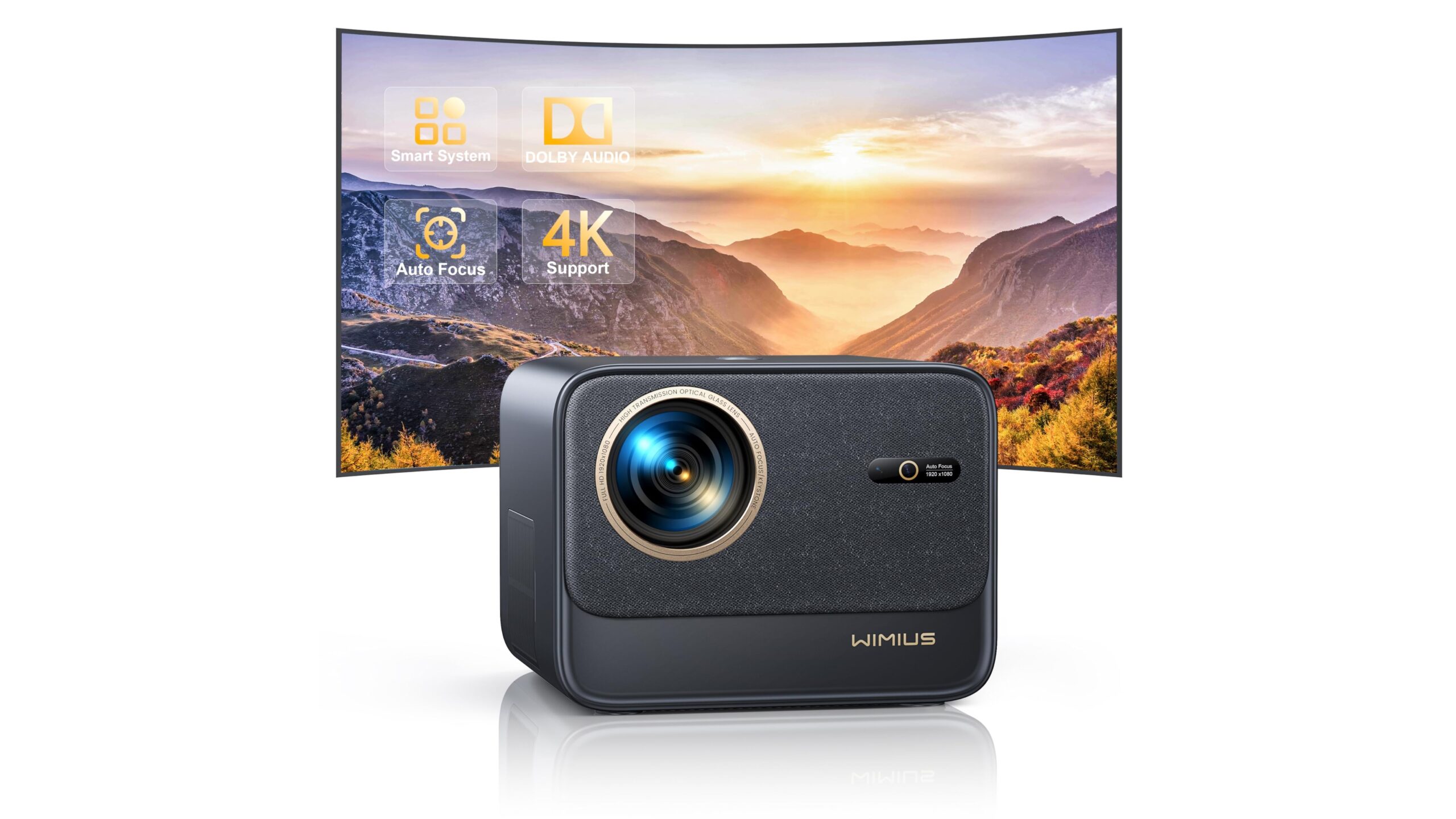 Proiettore 4K WiMiUS con Netflix ufficiale, alternativa alla smart TV da salotto a prezzo ribassato