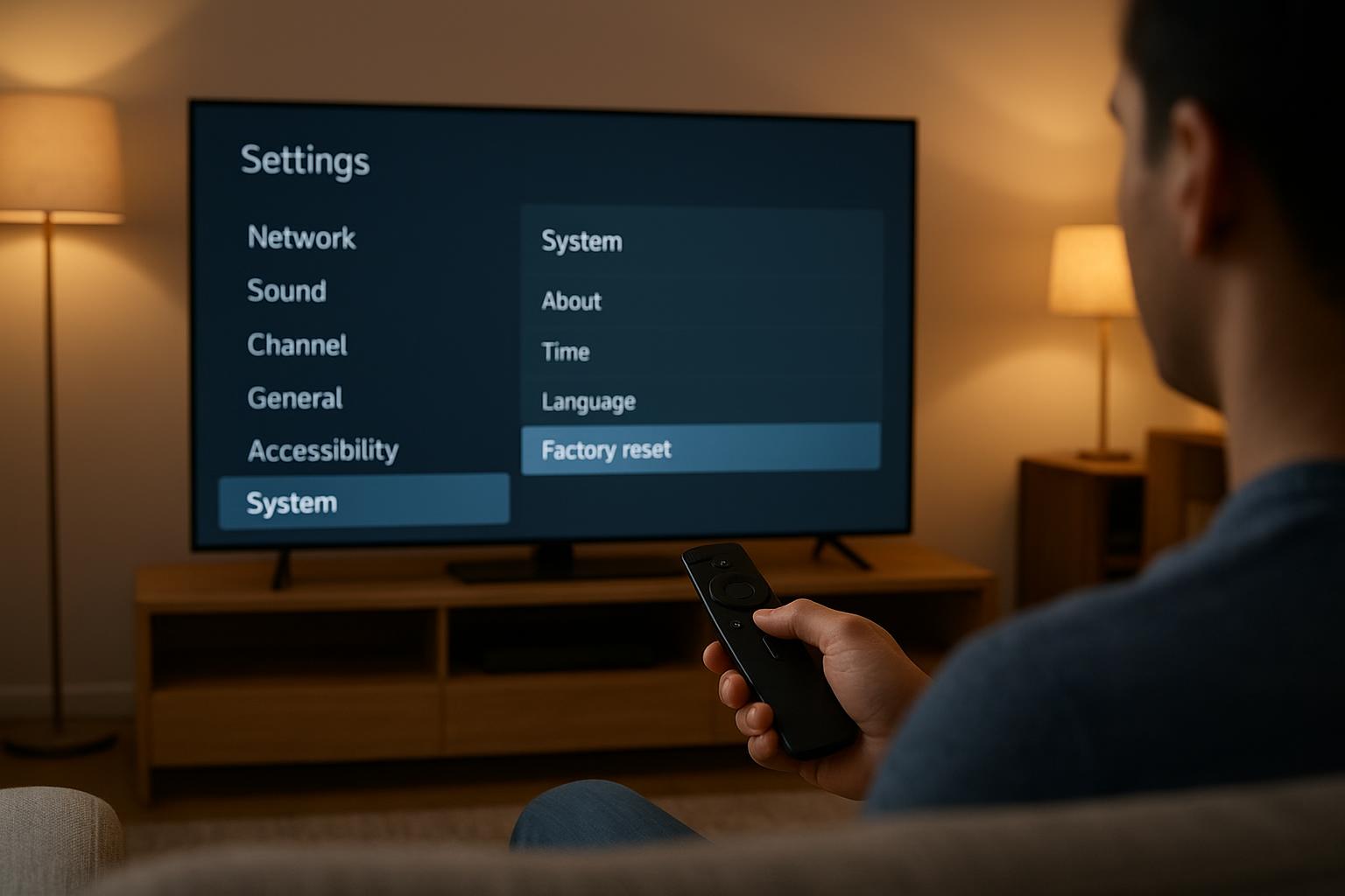 Come ripristinare le impostazioni di fabbrica della smart TV senza perdere i dati importanti