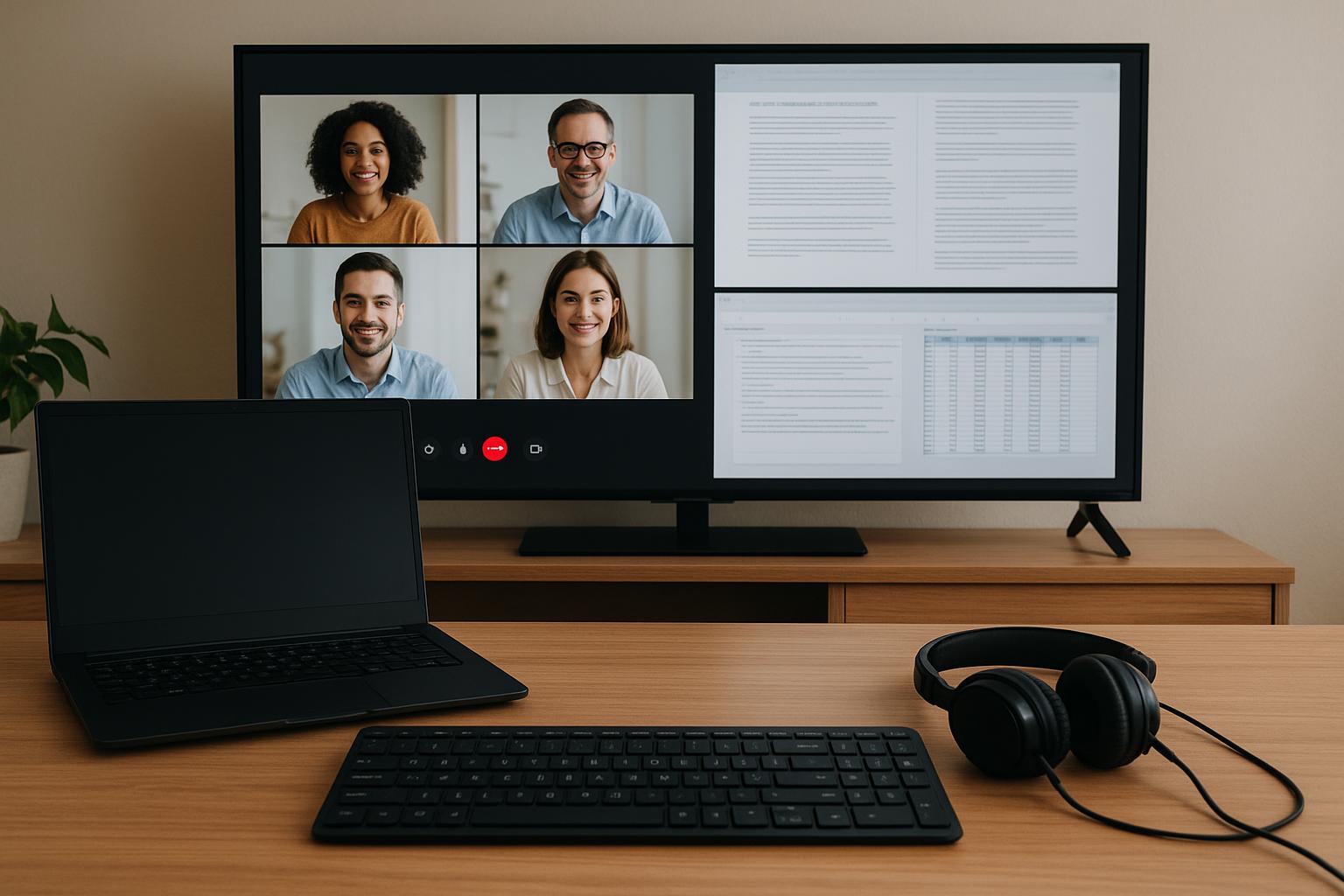 Come impostare la smart TV per chi lavora da casa: videoconferenze, monitor esteso e privacy