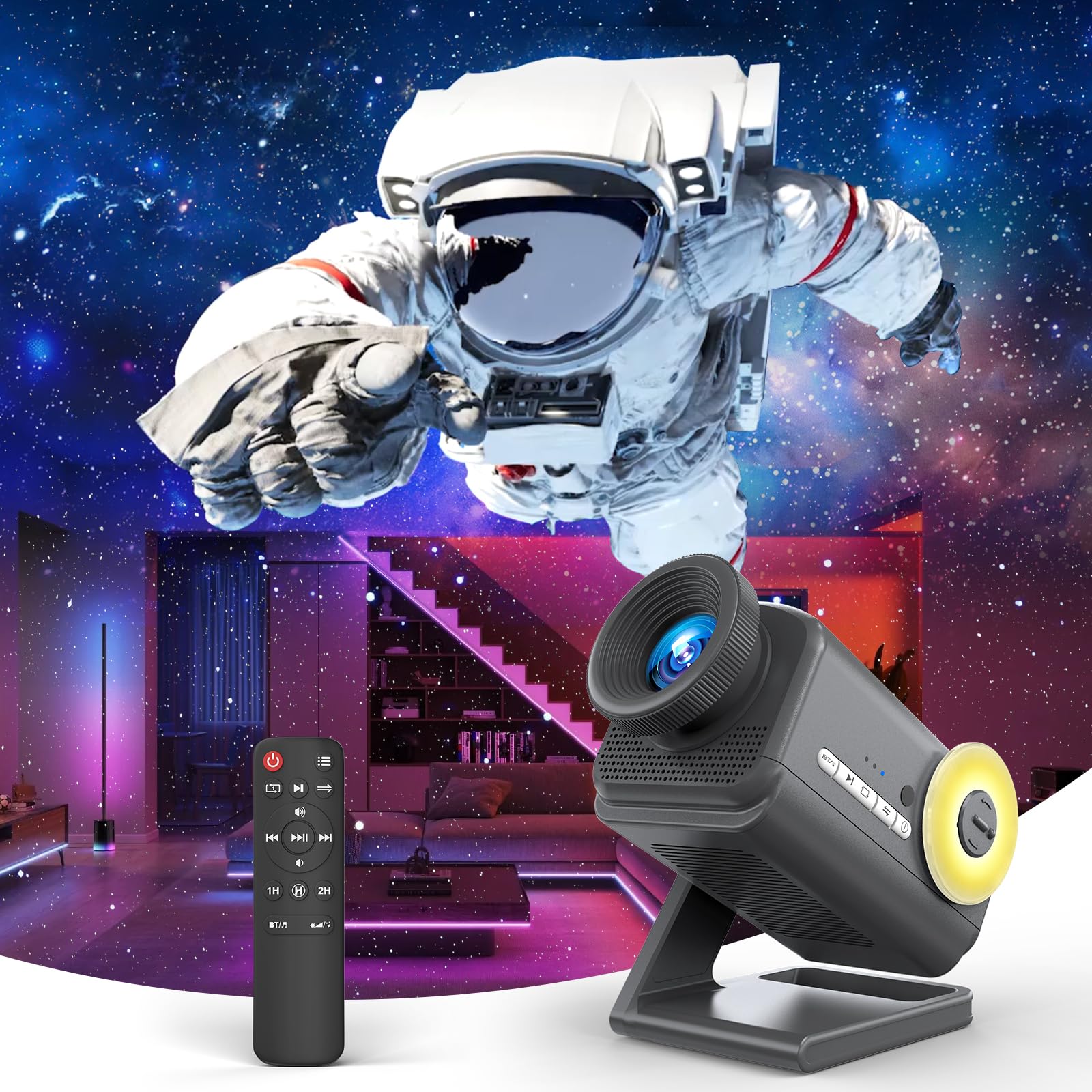 Proiettore stelle e galassia anysun, idea smart per serate cinema e relax in camera in offerta su Amazon