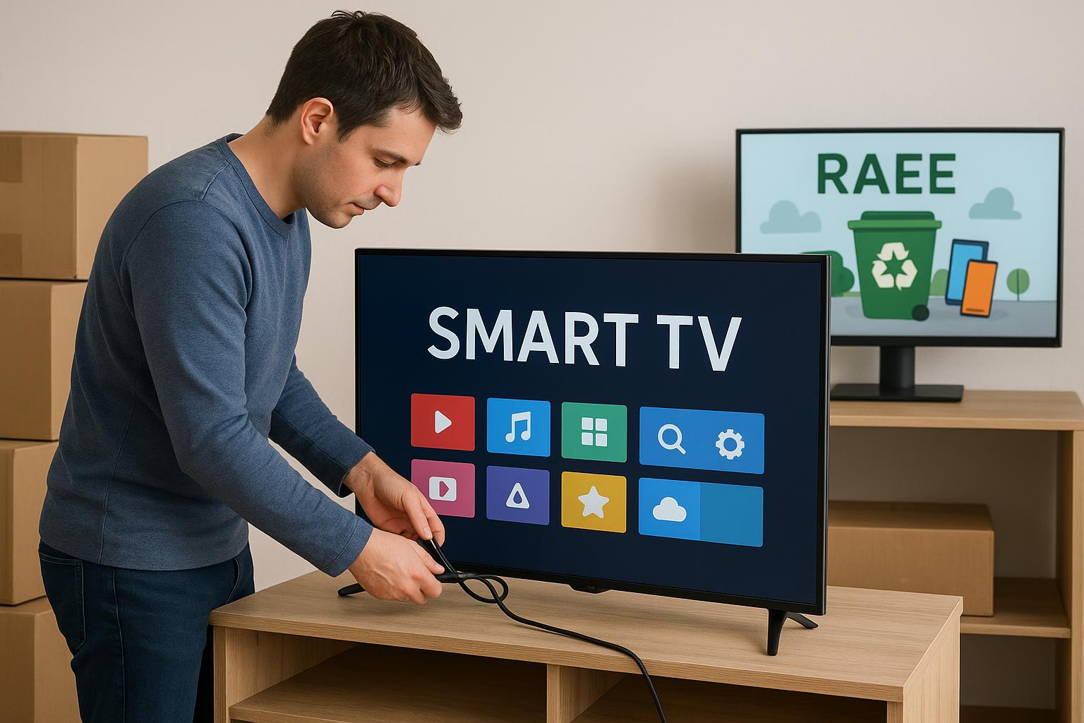 Come smaltire o rivendere una vecchia smart TV in sicurezza: reset dati, RAEE e consigli pratici