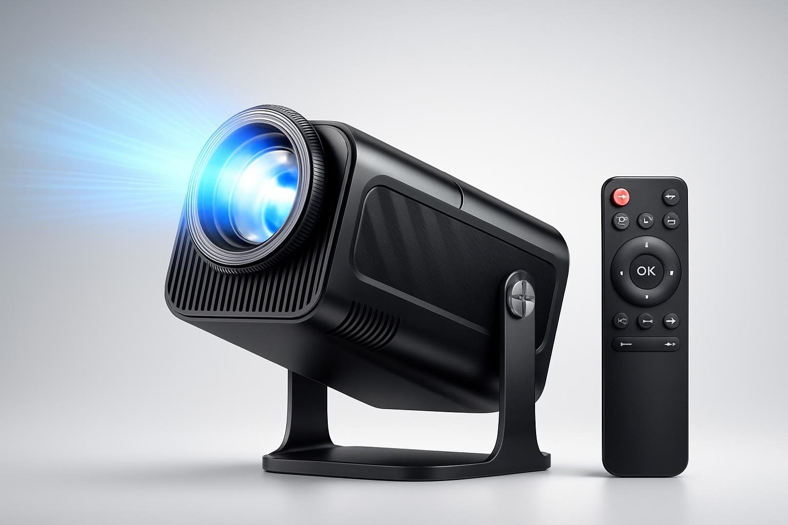 Mini proiettore 4K con WiFi 6 e BT 5.4, il videoproiettore portatile ideale per l’home cinema in offerta su Amazon