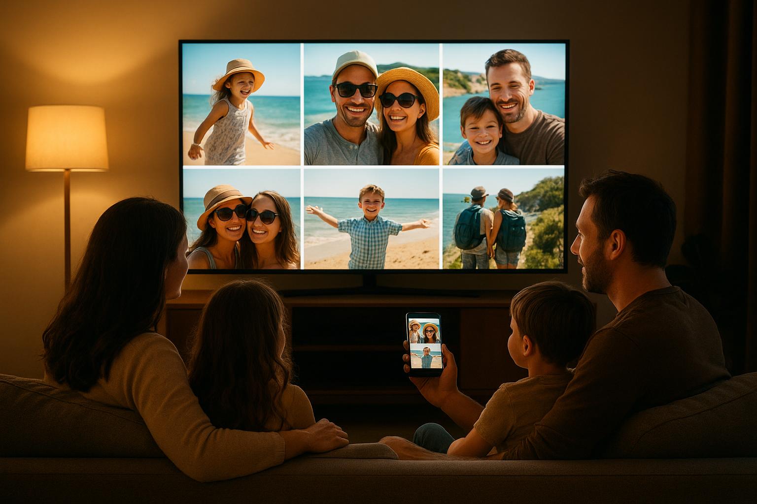 Come mostrare le foto dello smartphone sulla smart TV per serate in famiglia