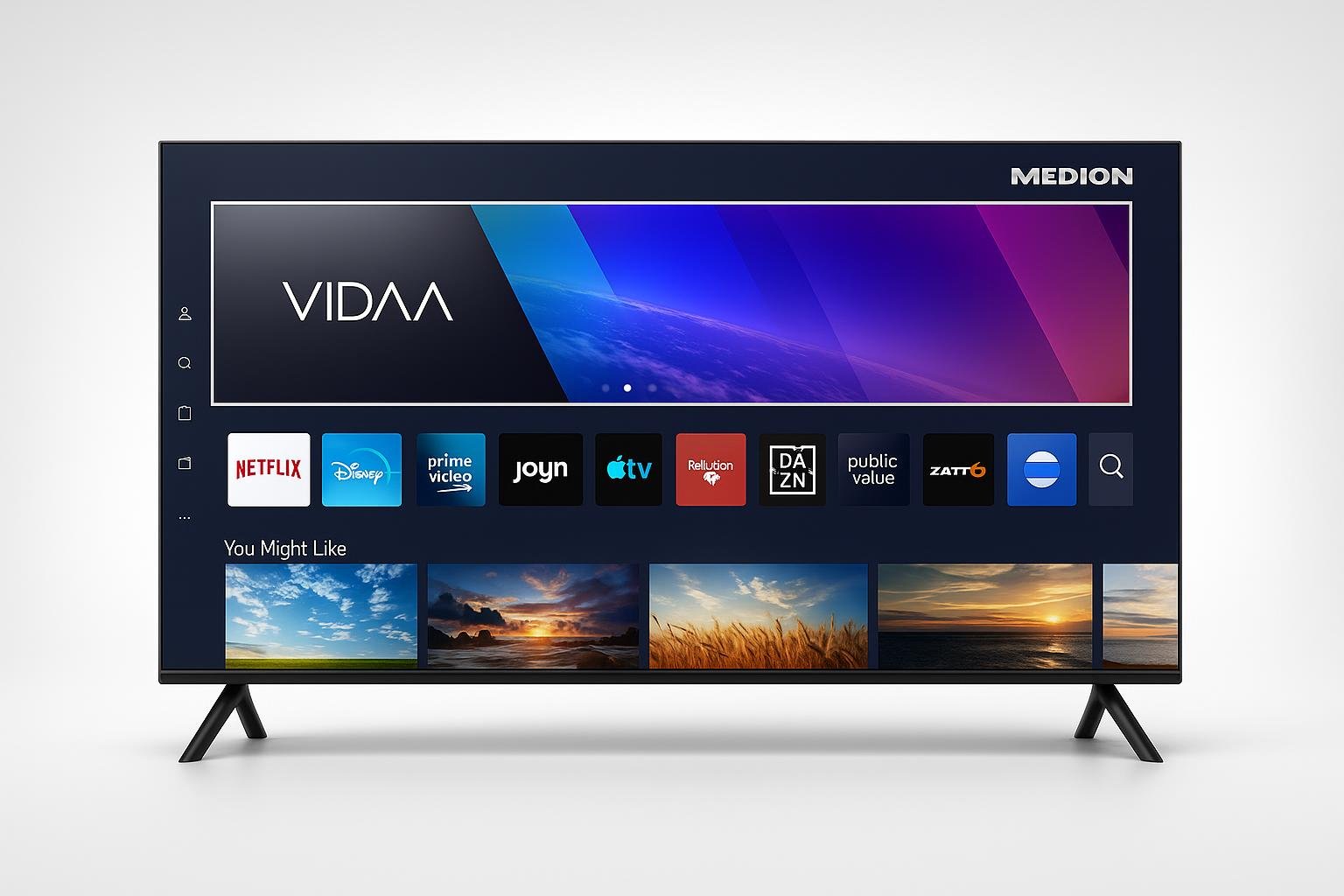 MEDION 55 pollici 4K con VIDAA, la smart TV completa per chi vuole risparmiare senza rinunciare alle app