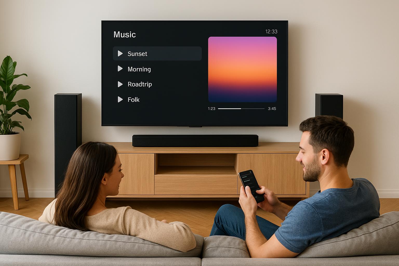 Come usare la smart TV per ascoltare musica in casa con Spotify, YouTube Music e app integrate