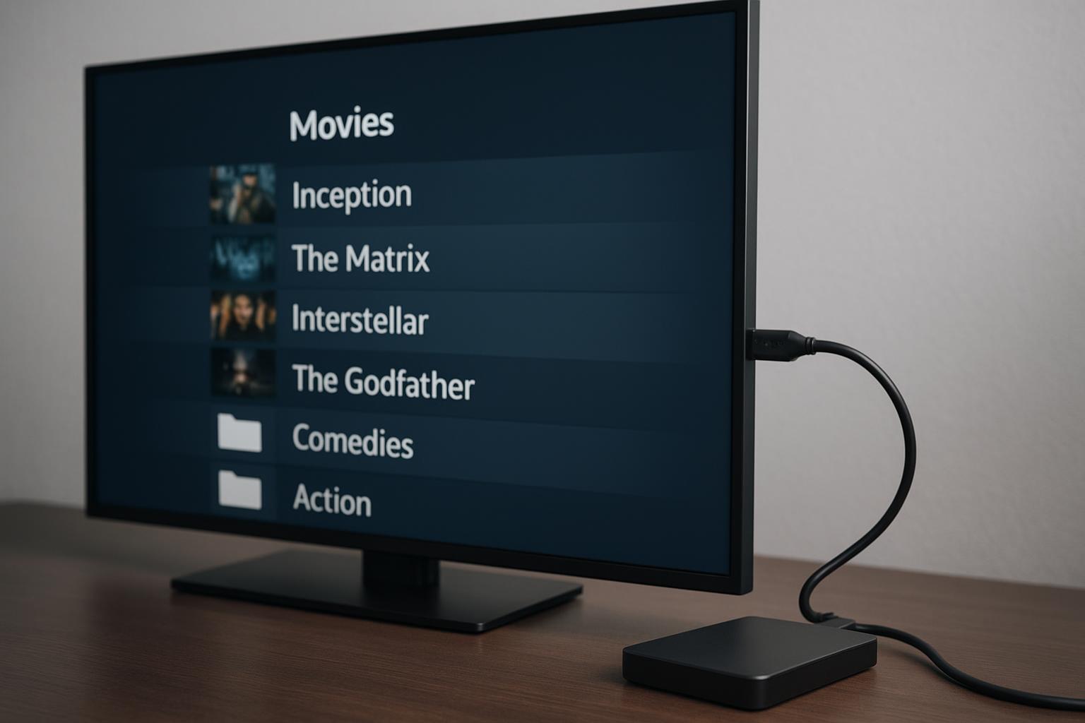 Come collegare un hard disk esterno alla smart tv per vedere film e serie