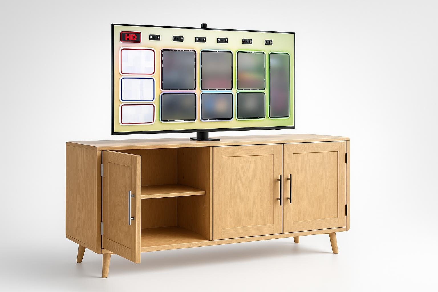 Smart TV integrate nel soggiorno: idee per nascondere lo schermo senza rinunciare al design