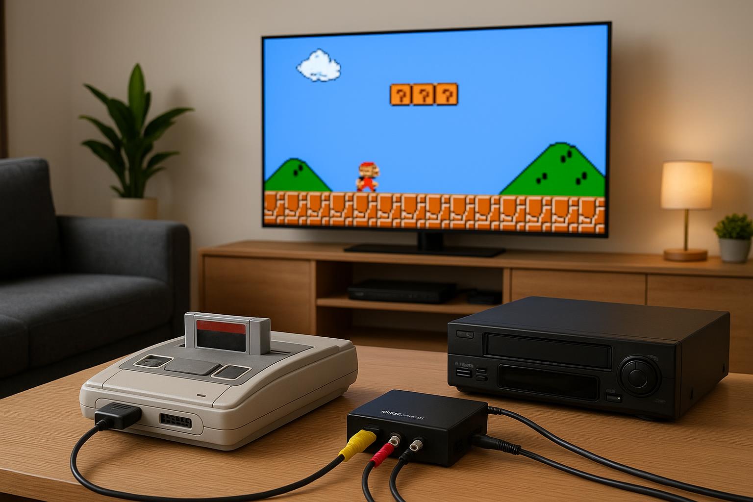 Come collegare vecchie console e videoregistratori alla smart TV usando scaler HDMI moderni