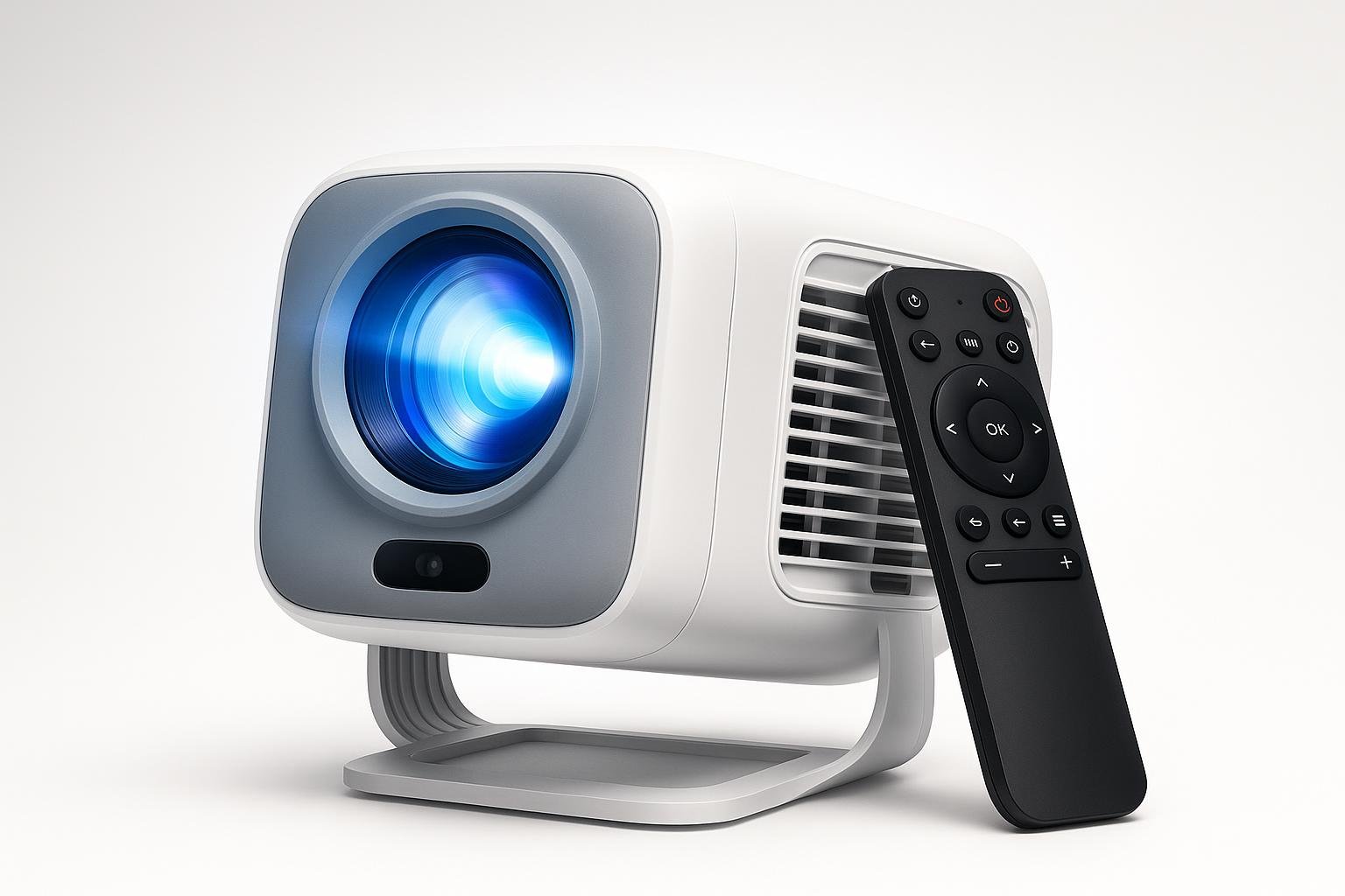 Proiettore smart LYNCAST 1080P con WiFi 6: cinema portatile in offerta su Amazon