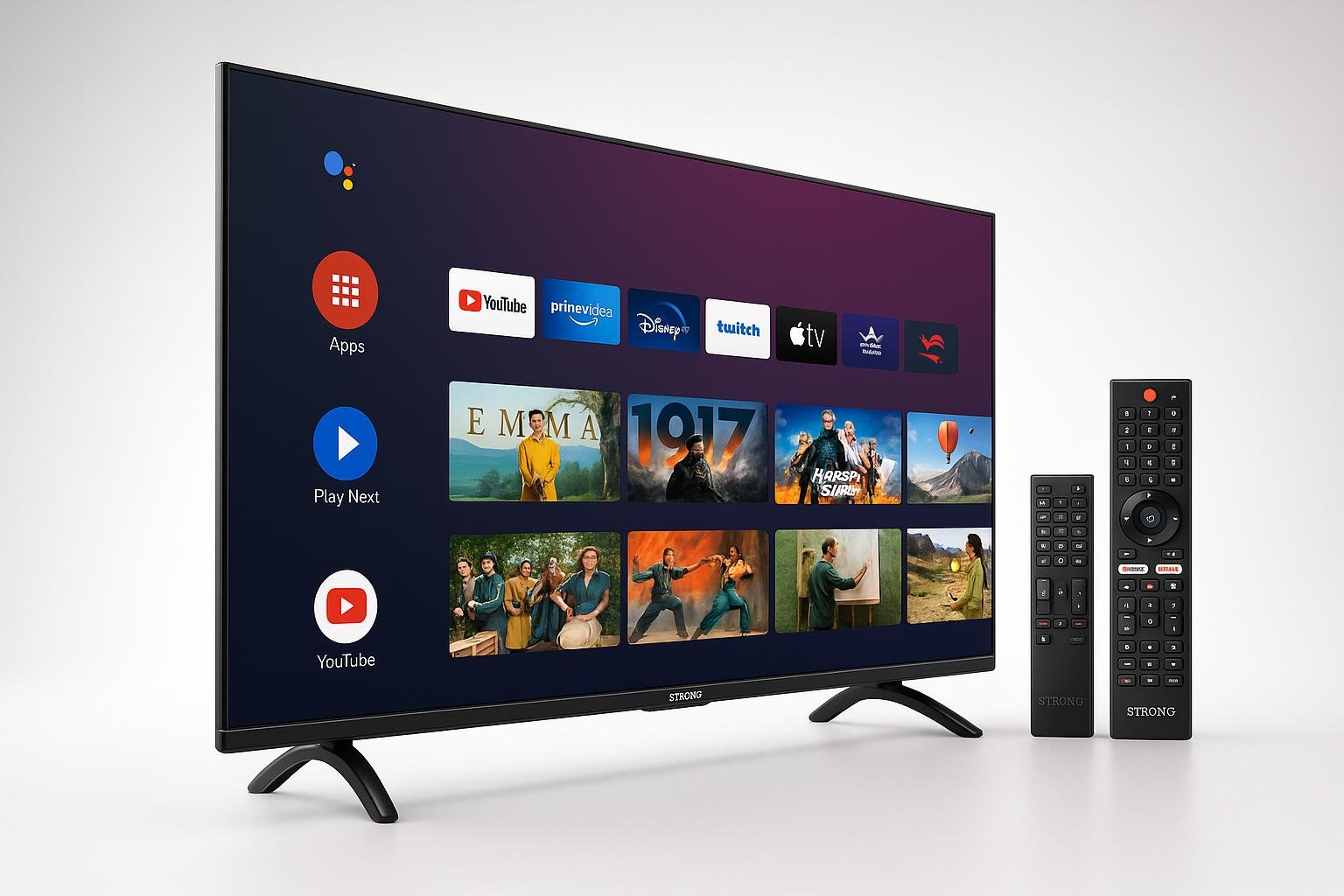 Strong Smart TV 40″ Full HD con Android TV, il televisore completo per il salotto in offerta su Amazon