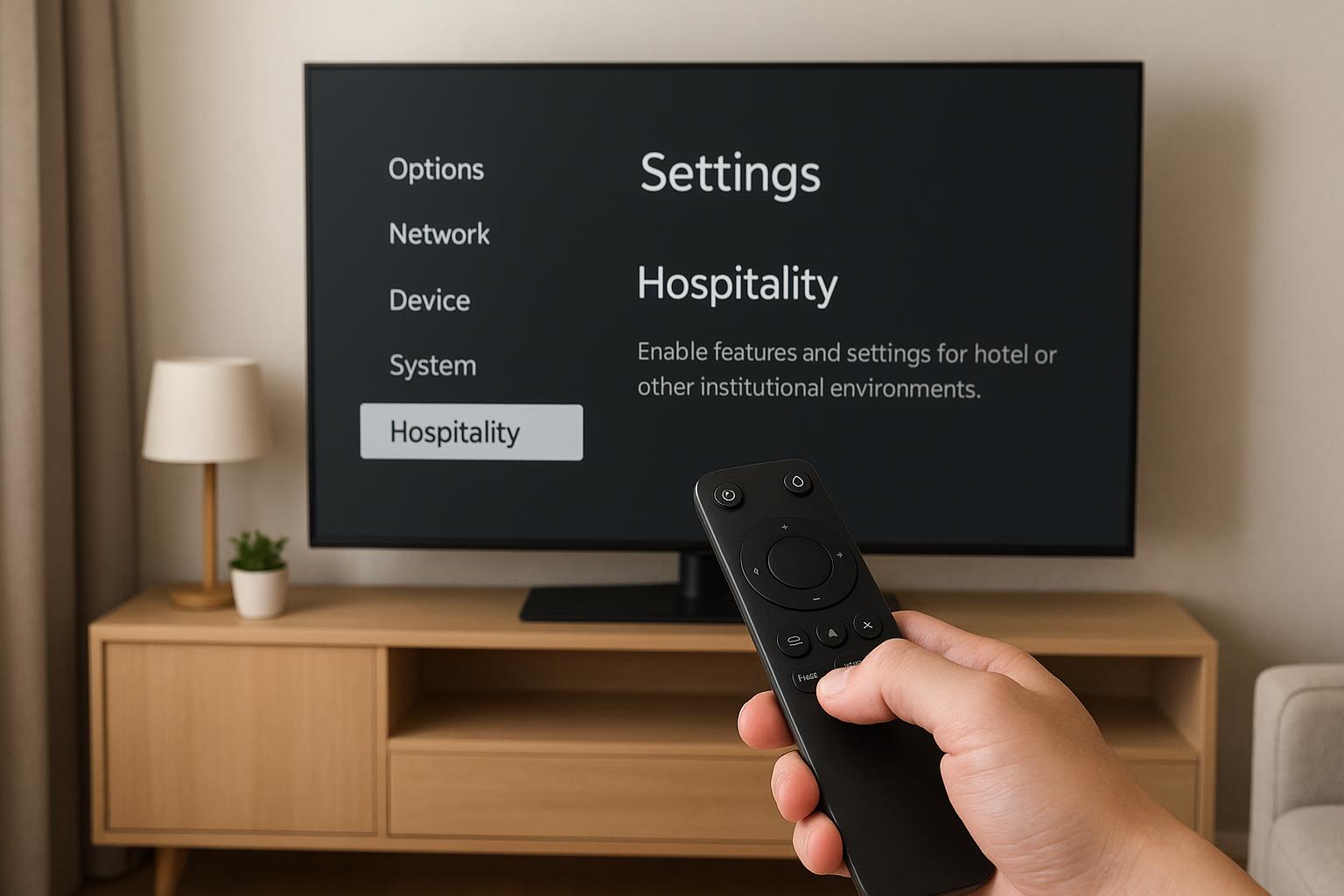 Come attivare la modalità hotel sulla smart TV per bloccare volume, canali e impostazioni
