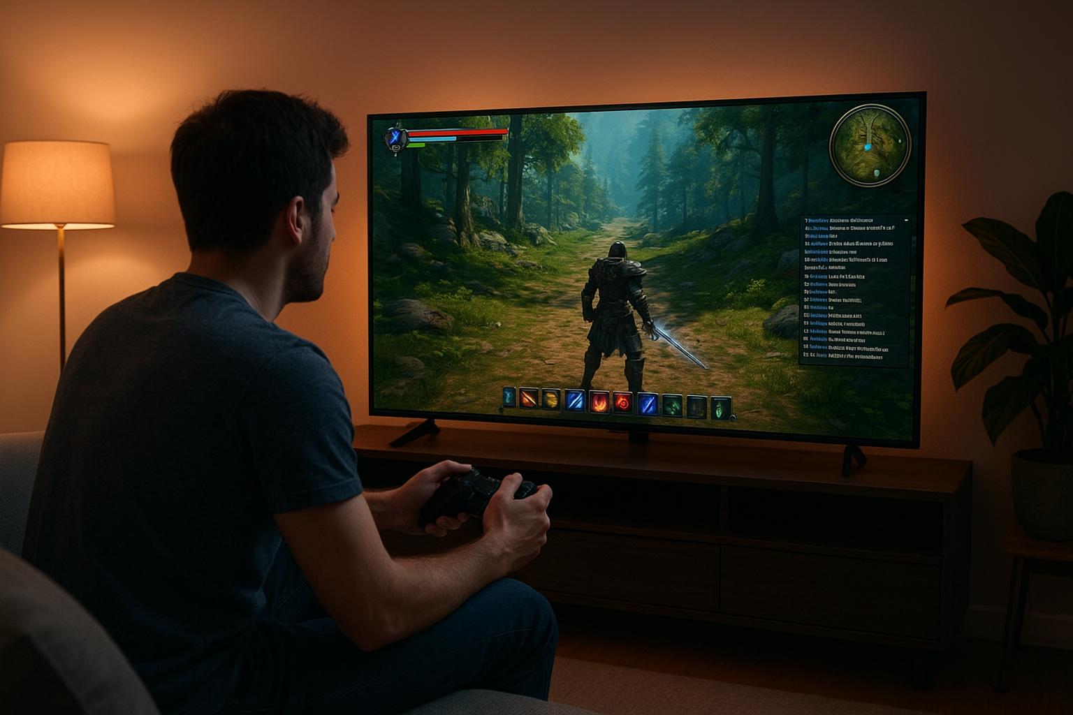 TV da gaming per MMO e giochi online persistenti: comfort e leggibilità nel 2026