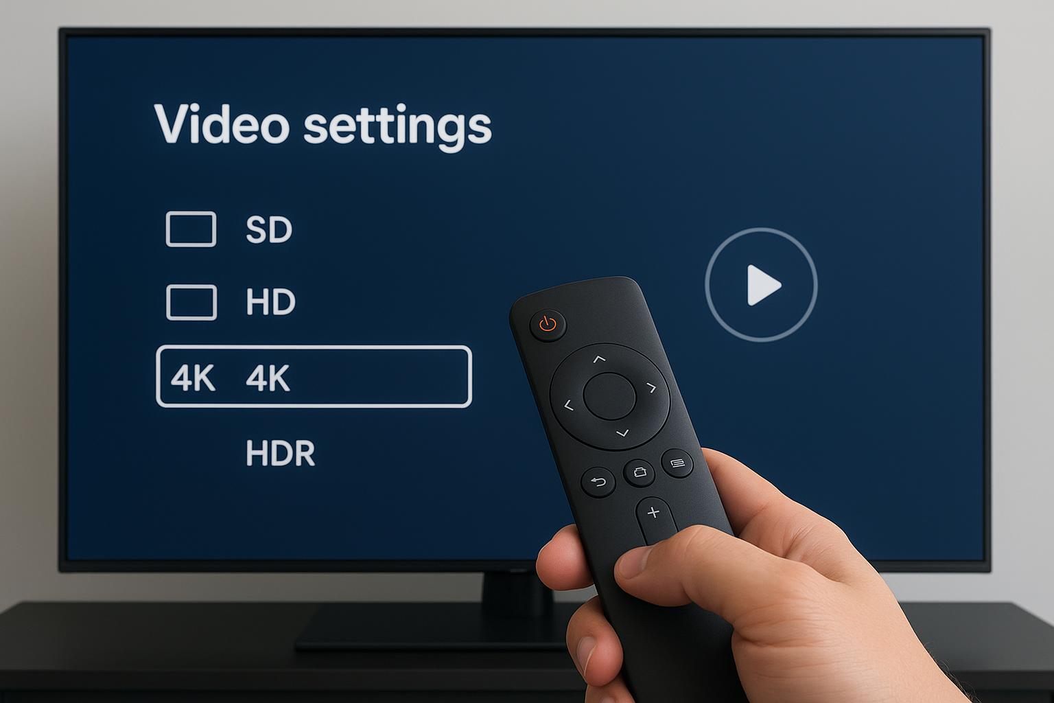 Come scegliere il profilo video giusto sulle app di streaming della smart TV