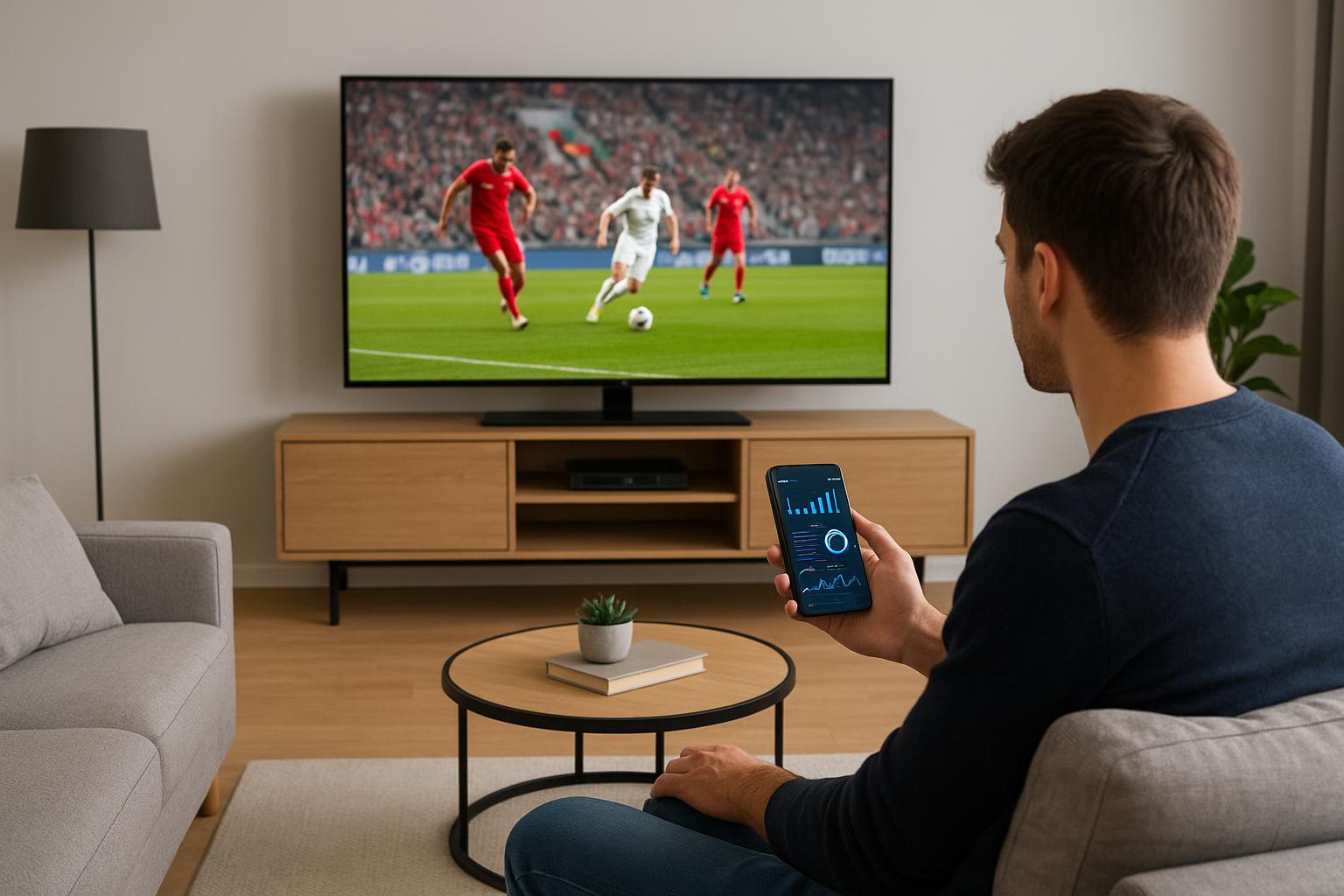 Come usare lo smartphone come secondo schermo per statistiche e contenuti extra mentre guardi la smart TV
