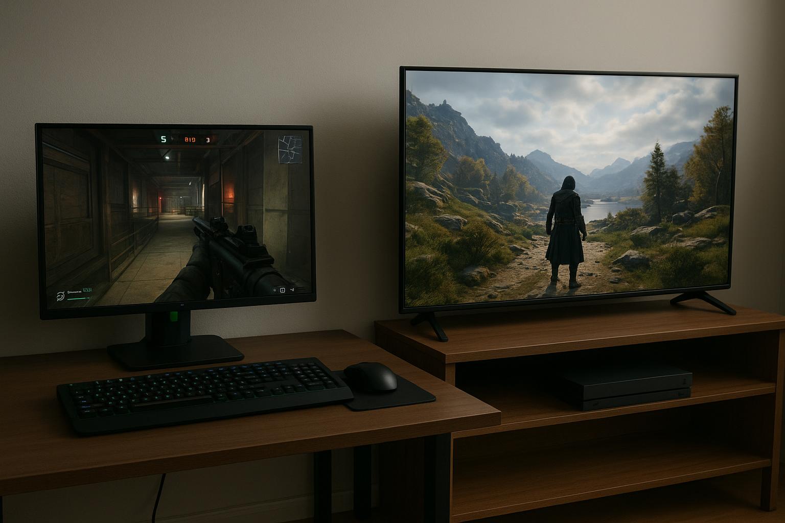 Monitor da e‑sport o TV da gaming in salotto? Pro e contro per chi gioca competitivo