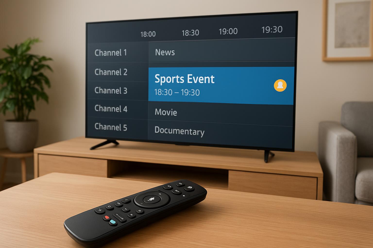 Come impostare promemoria e avvisi per eventi in diretta sulla smart TV