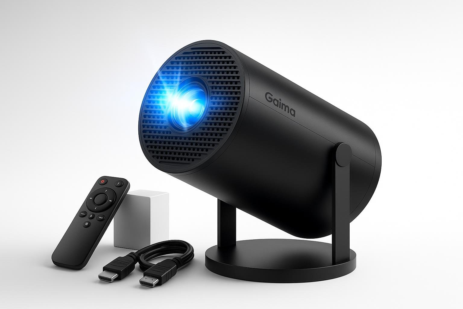 Mini proiettore 4K 1080P portatile con Wi‑Fi 6 e Bluetooth, occasione ideale per un mini cinema domestico