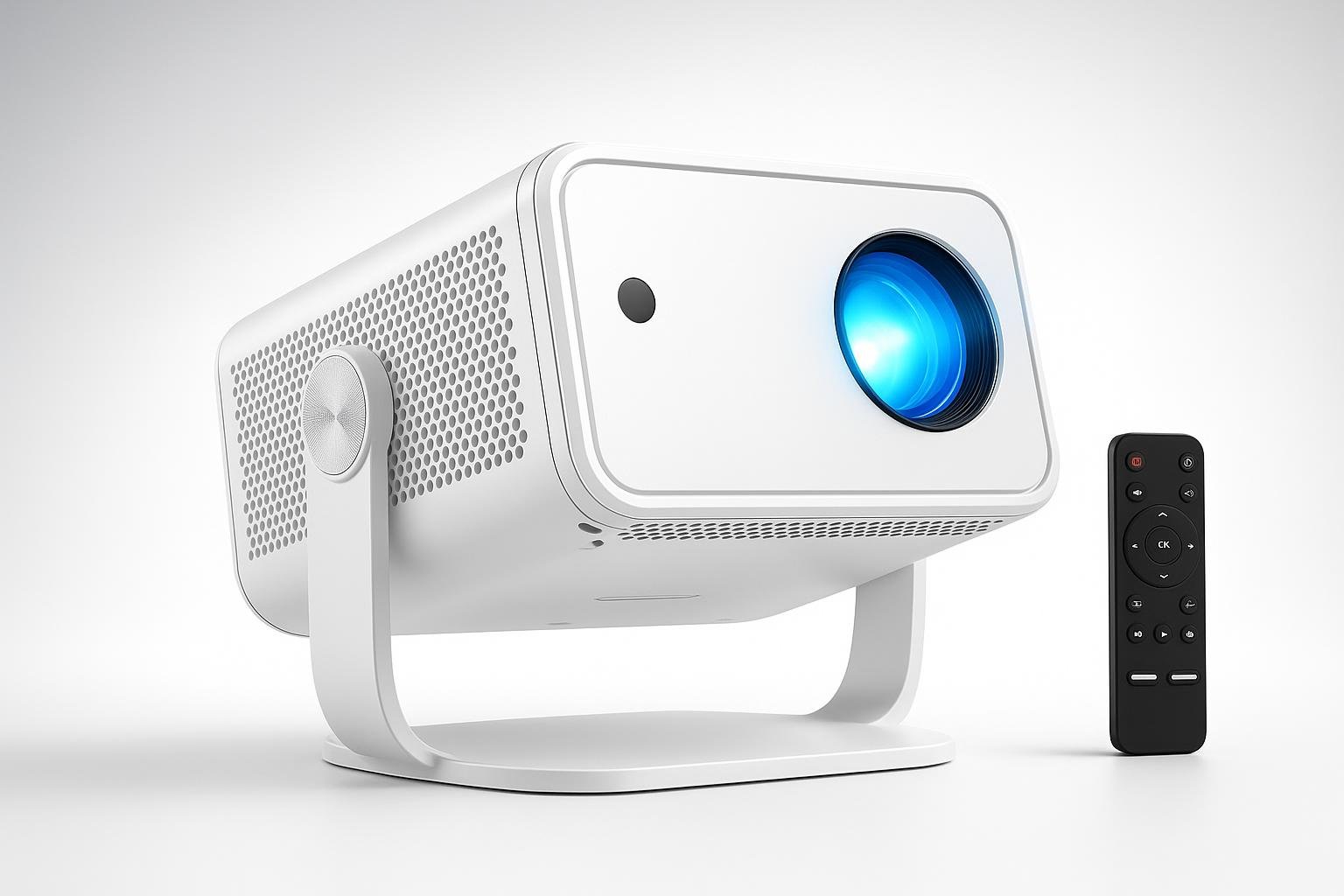 Proiettore 4K portatile per home cinema, questo modello con rotazione a 360° è in forte sconto su Amazon
