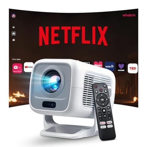 Proiettore smart LYNCAST con Android 13 e 800 ANSI lumen, occasione ideale per il tuo cinema in salotto
