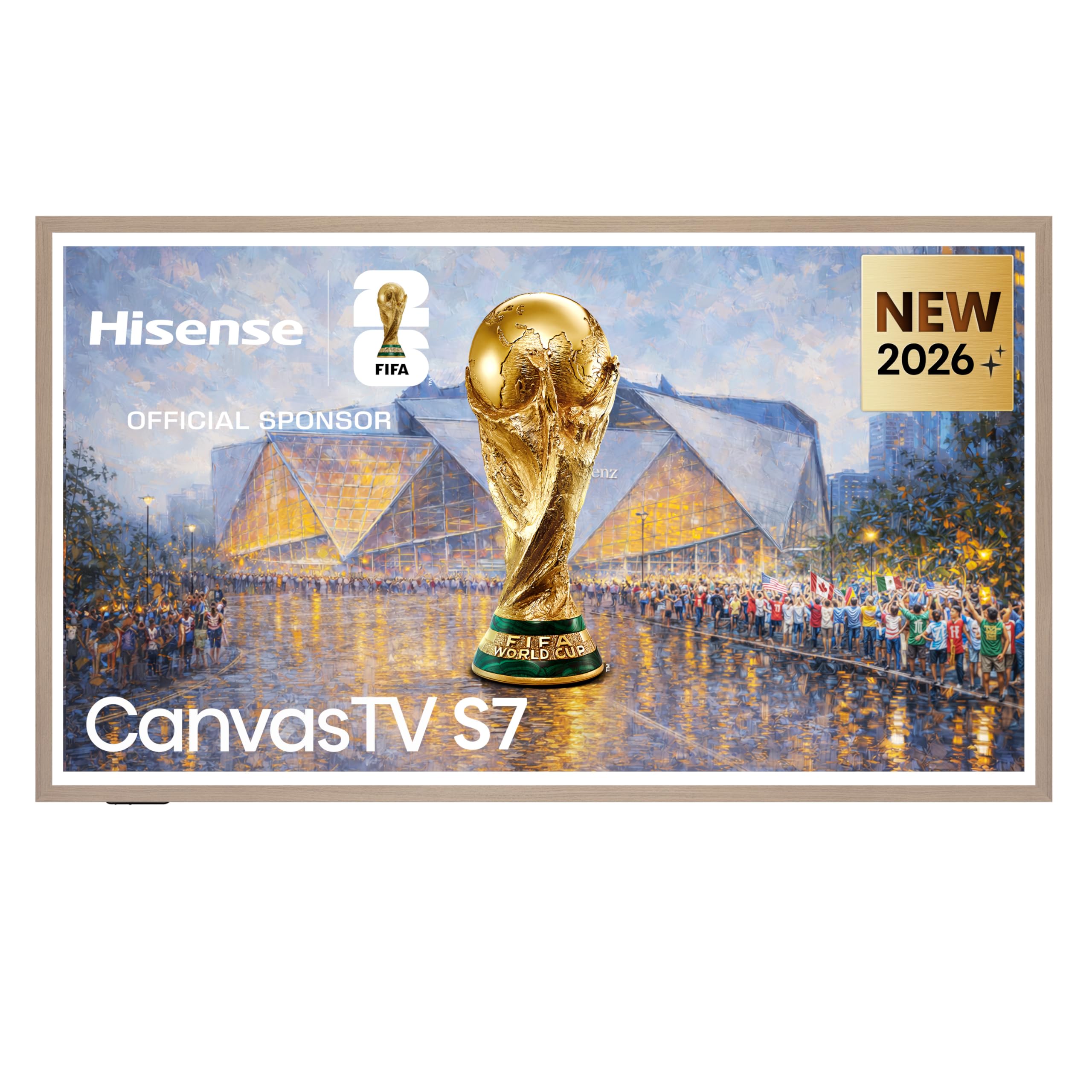 Hisense Canvas TV QLED 65 pollici, smart TV da salotto in forte sconto su Amazon