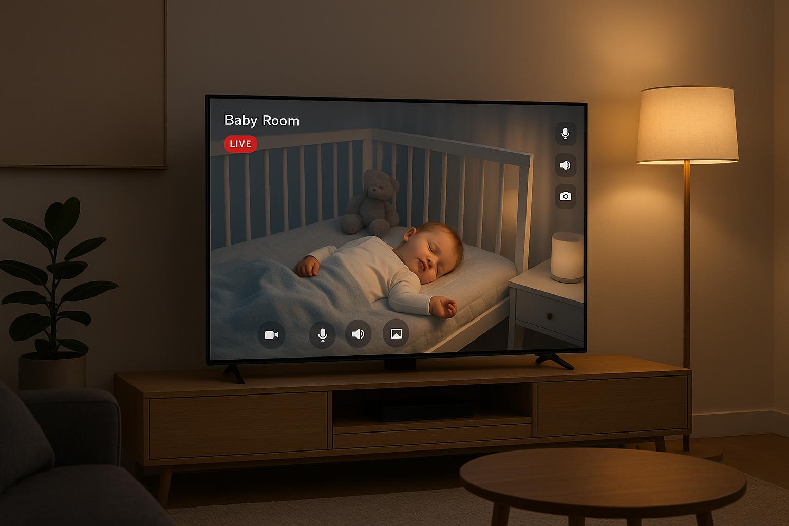 Come usare la smart TV come baby monitor video sicuro con app e telecamere compatibili