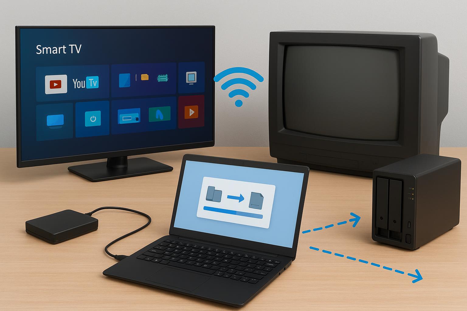 Come trasferire registrazioni e contenuti salvati dalla vecchia smart TV a una nuova nel 2026