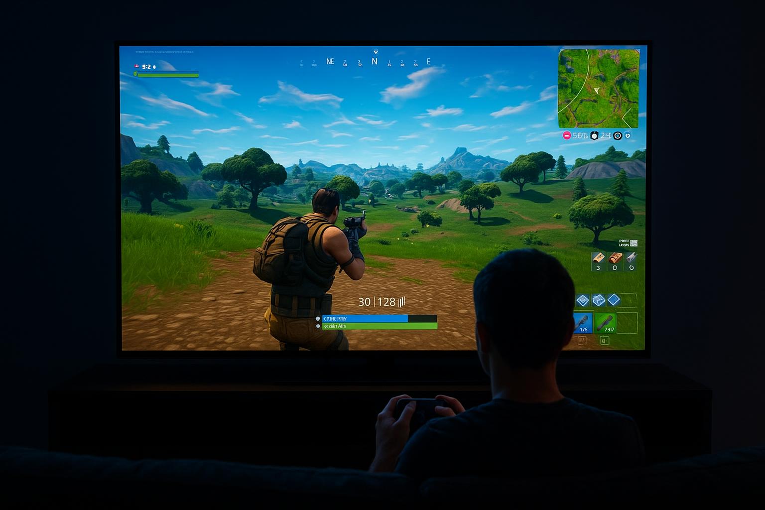 TV da gaming per battle royale: impostazioni video ideali per vedere meglio nemici e dettagli lontani