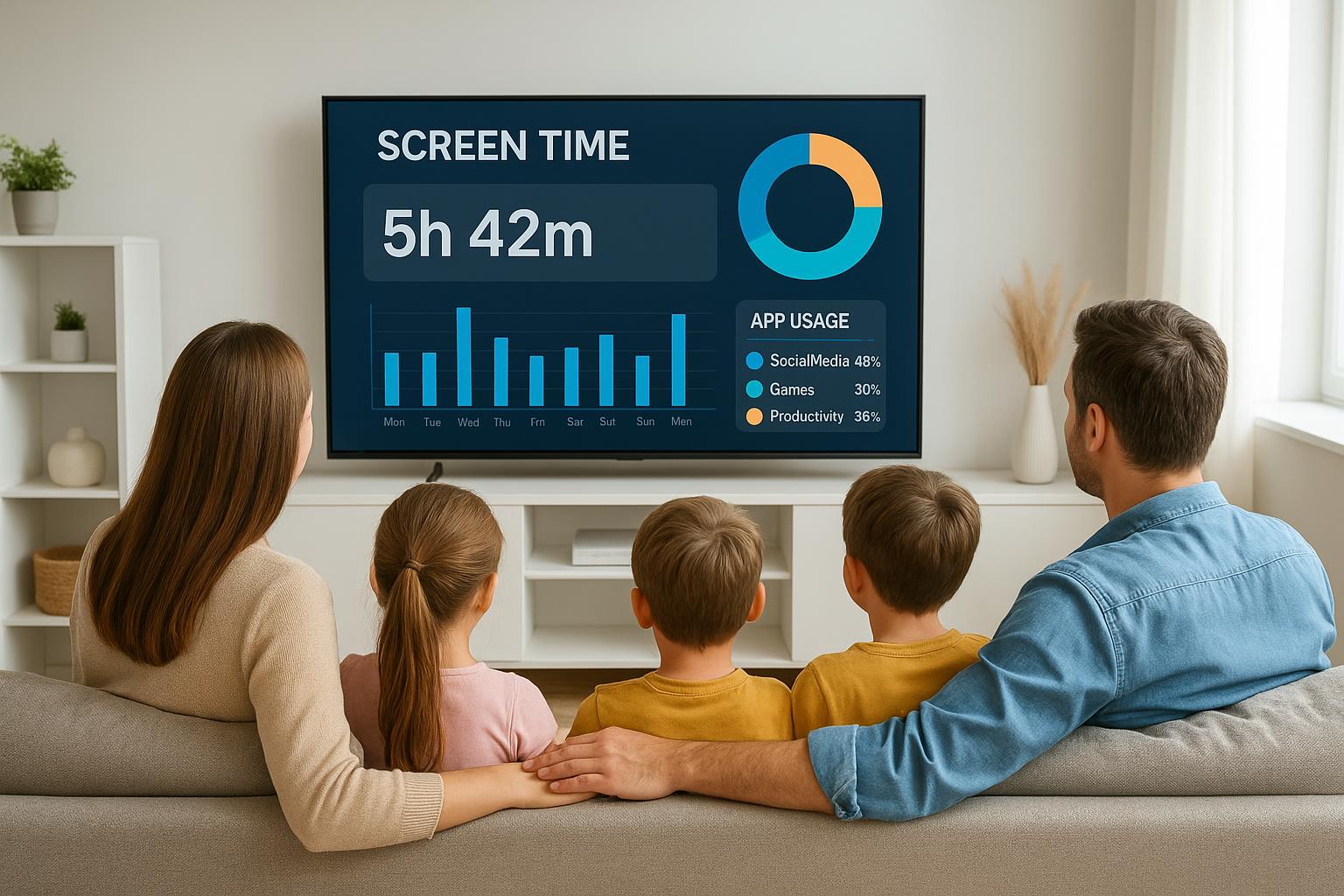 Come usare i report di utilizzo della smart TV per gestire il tempo schermo in famiglia