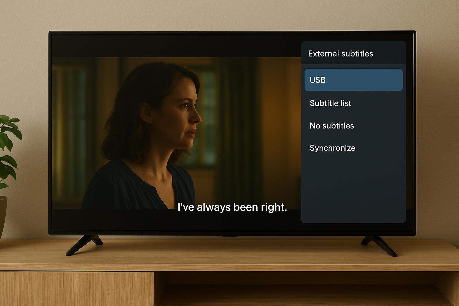 Come sincronizzare sottotitoli esterni sulla smart TV quando guardi film da USB o hard disk
