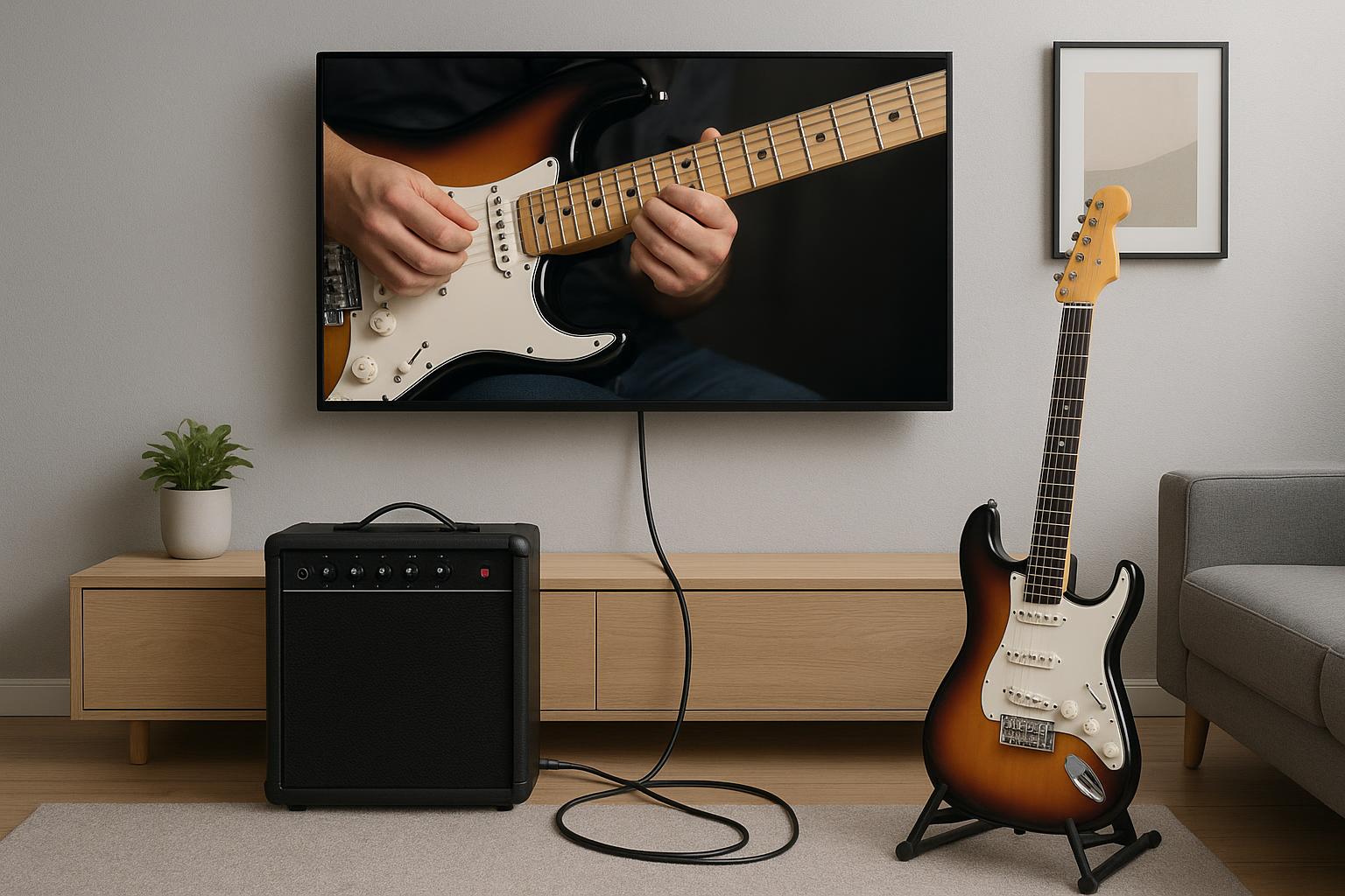 Come collegare la smart TV a un amplificatore per chitarra elettrica senza rovinare né audio né strumenti