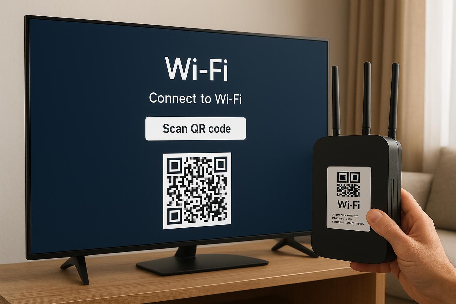 Come collegare la smart TV al Wi‑Fi usando il QR code del router