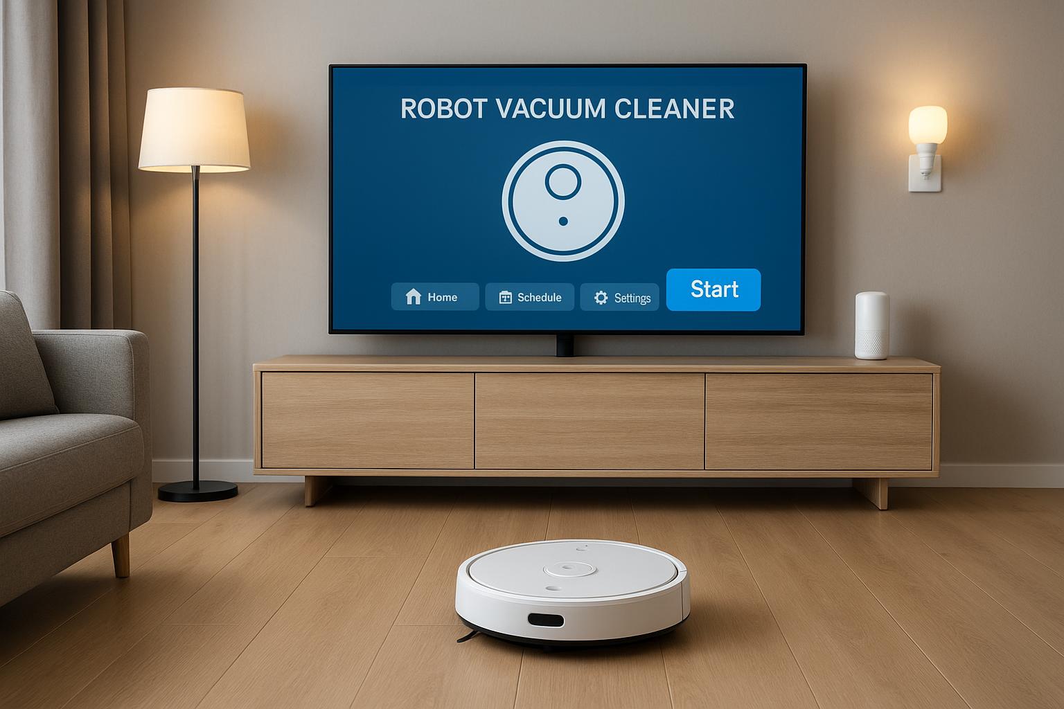 Come usare la smart TV per coordinare robot aspirapolvere e pulizie di casa con la domotica