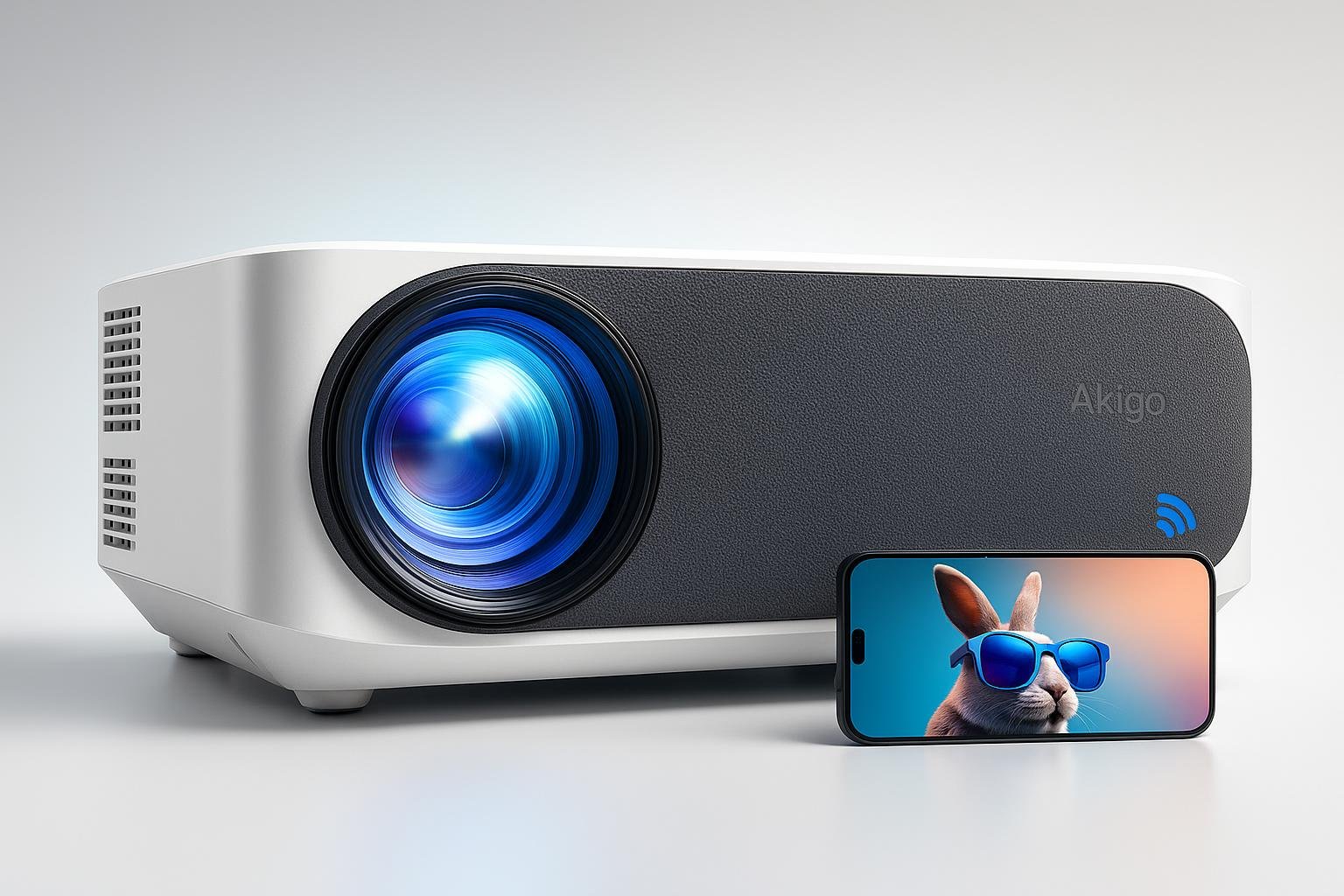 Proiettore 4K AKIYO WiFi 6 e Bluetooth in offerta su Amazon: maxi schermo fino a 300 pollici per il tuo home theater