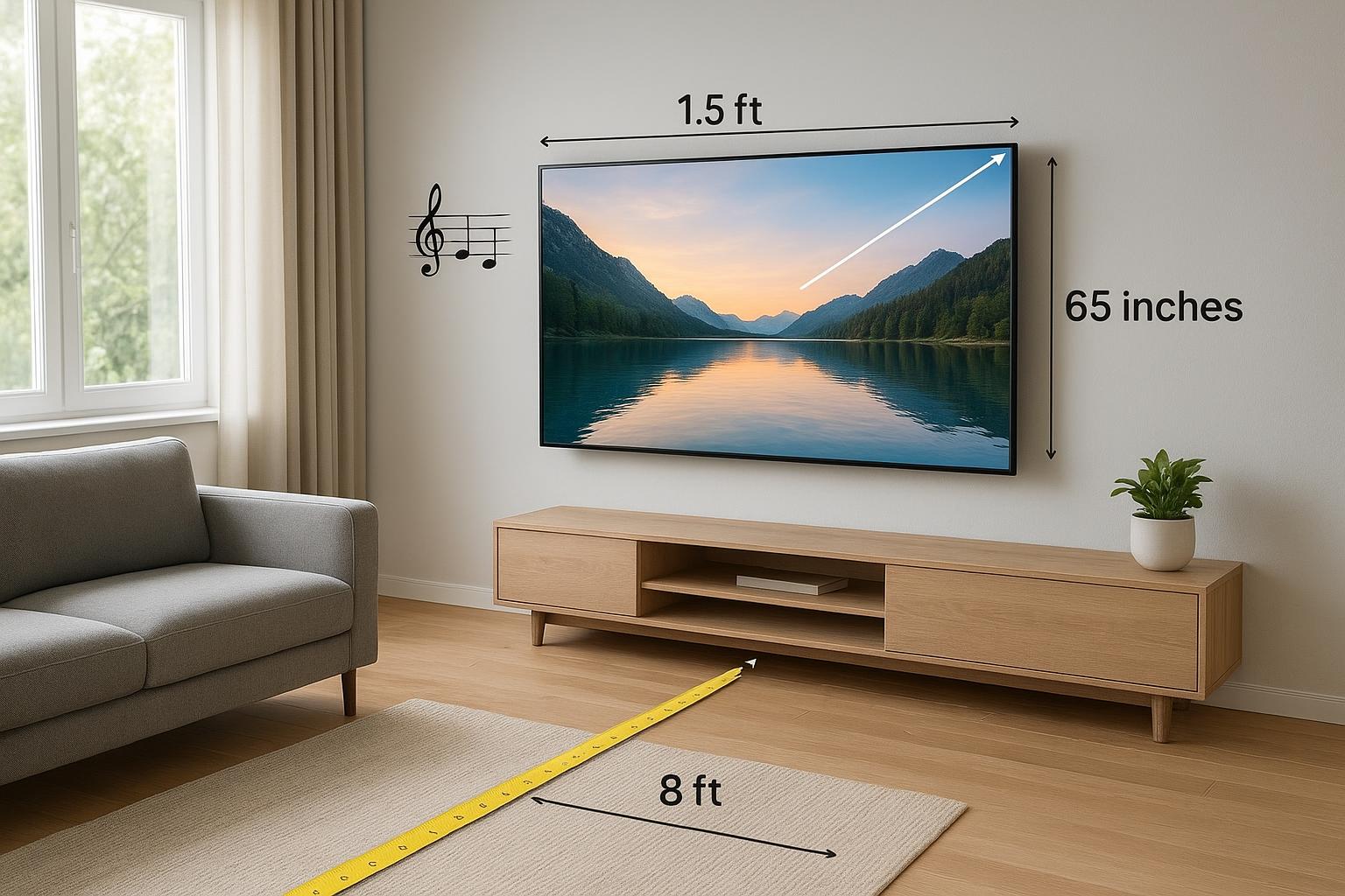 Come scegliere la giusta dimensione della smart TV confrontando davvero la stanza, non solo i pollici