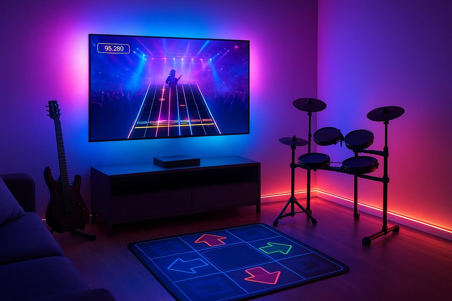 TV da gaming e strumenti musicali Bluetooth: come preparare il salotto ai giochi ritmici nel 2026